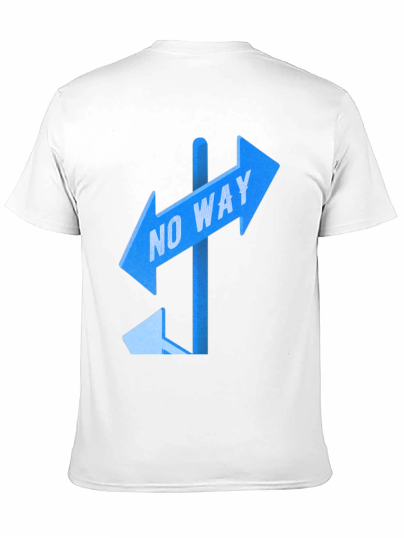 No Way Sign Graphic Tee - Black Casual T-Shirt