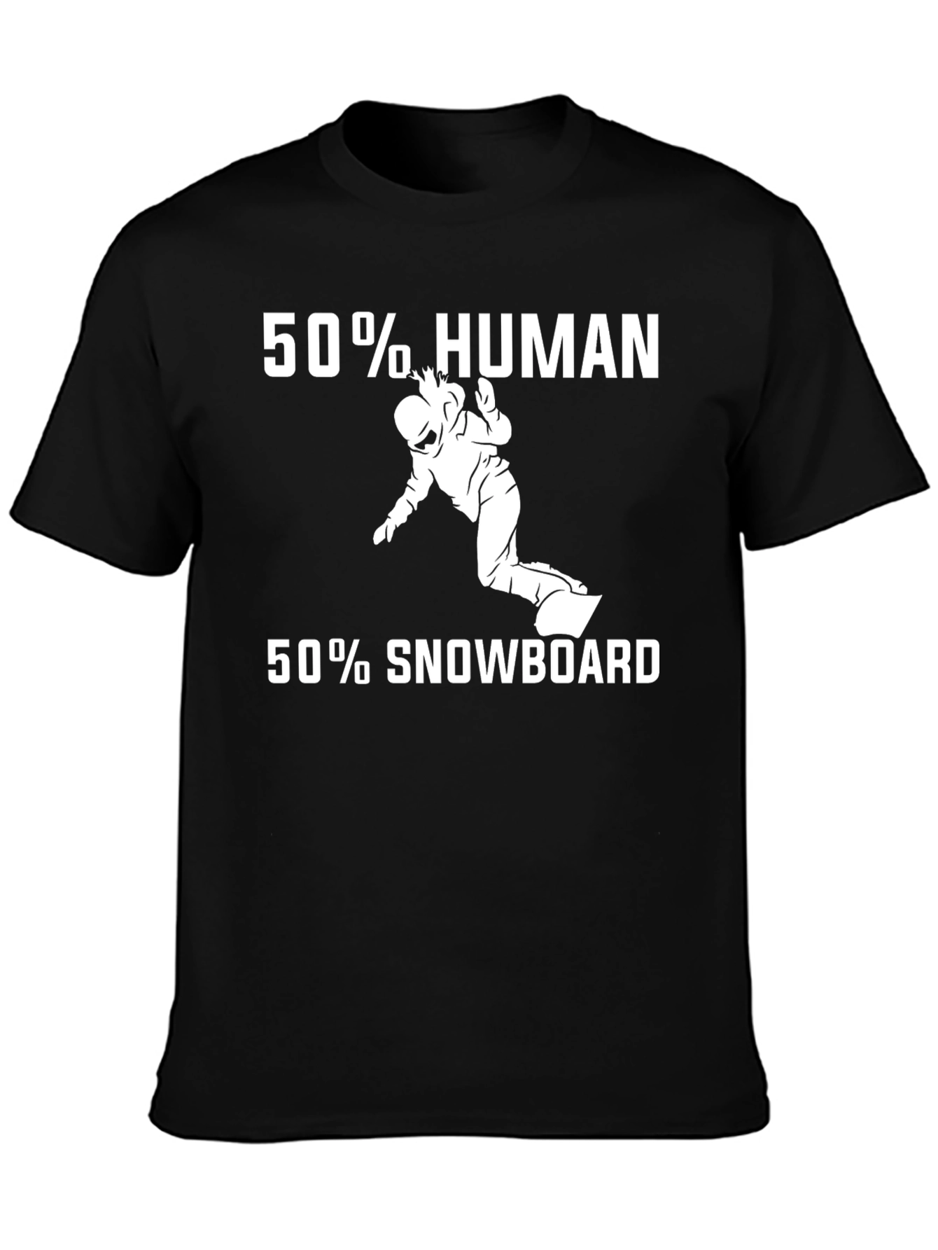 50% Human 50% Snowboard Graphic Tee