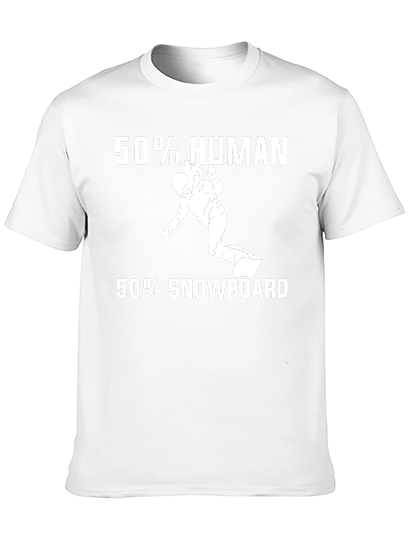50% Human 50% Snowboard Graphic Tee