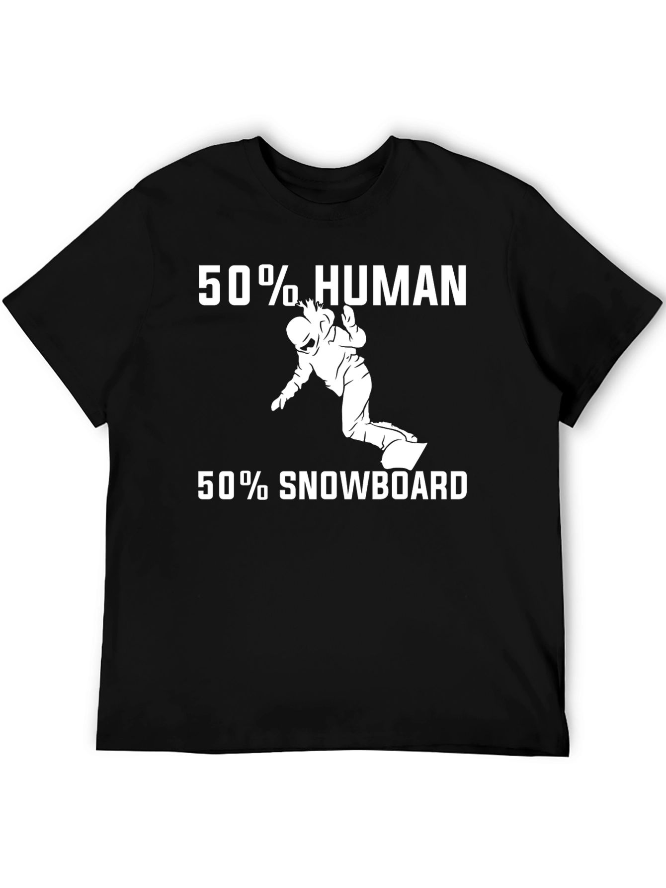 50% Human 50% Snowboard Graphic Tee