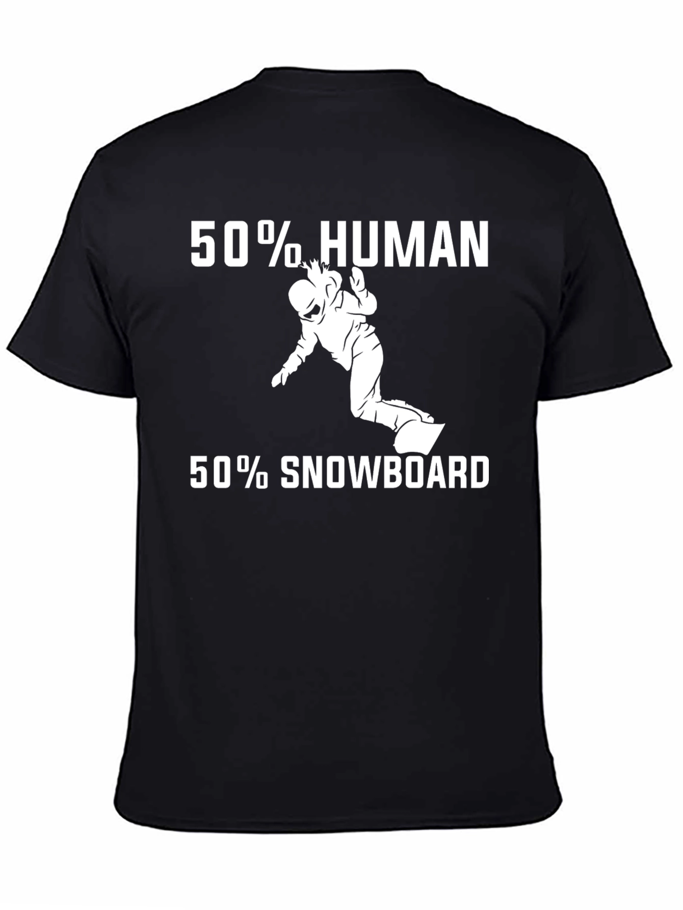 50% Human 50% Snowboard Graphic Tee