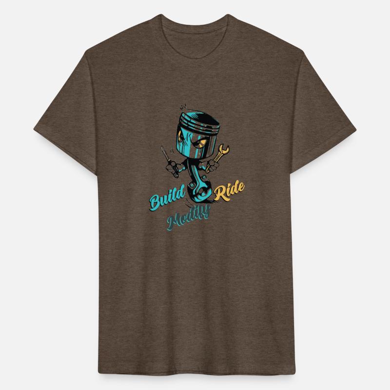 Build Modify Ride Mechanic Piston Mojo Design Tee