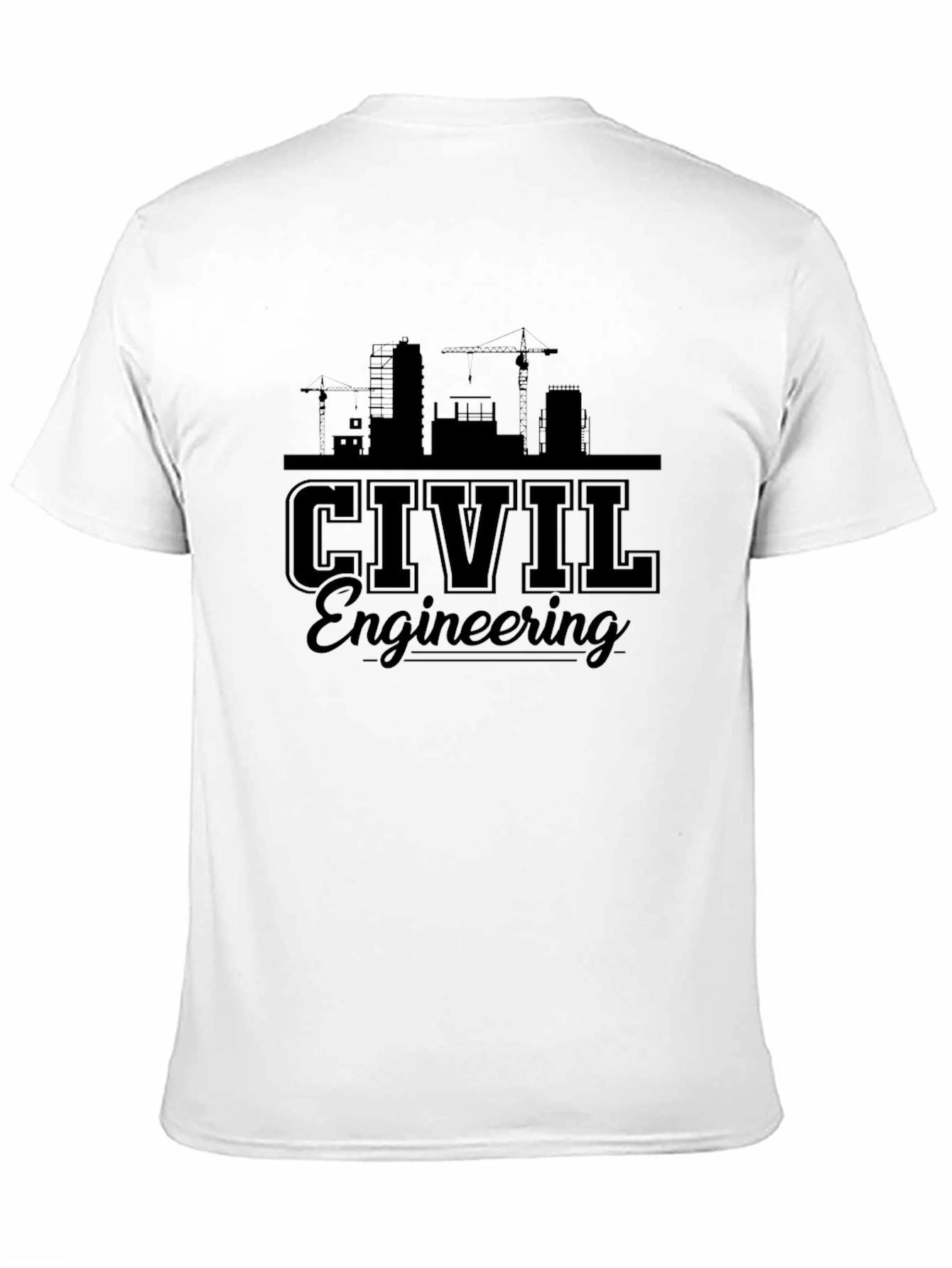 Civil Engineering Silhouette Graphic Tee