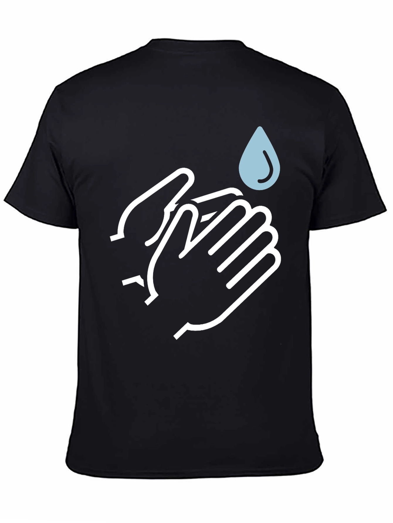 Wash Your Hands Graphic Tee - Unisex Black T-Shirt
