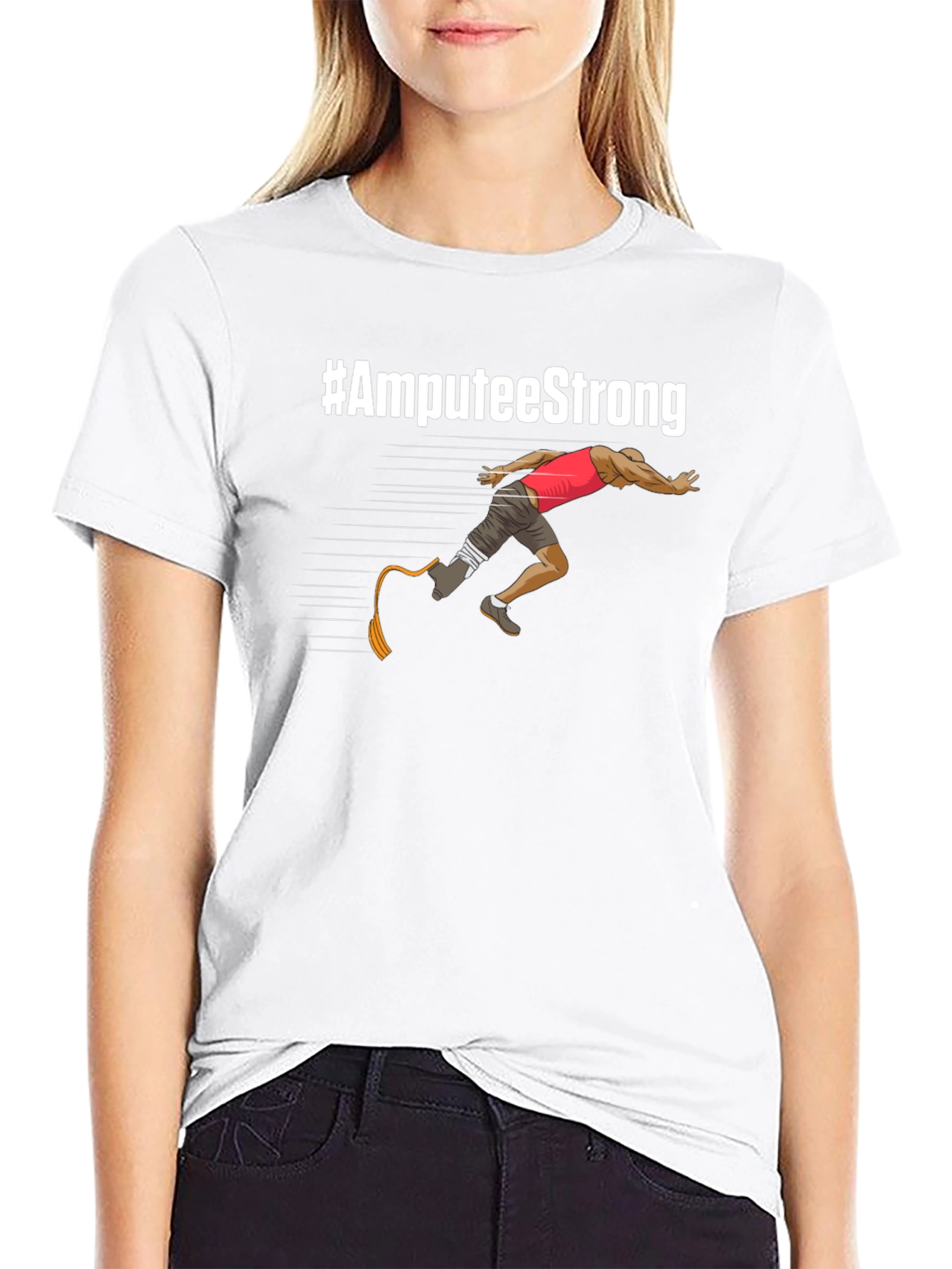 Amputee Strong T-Shirt - Inspirational Design