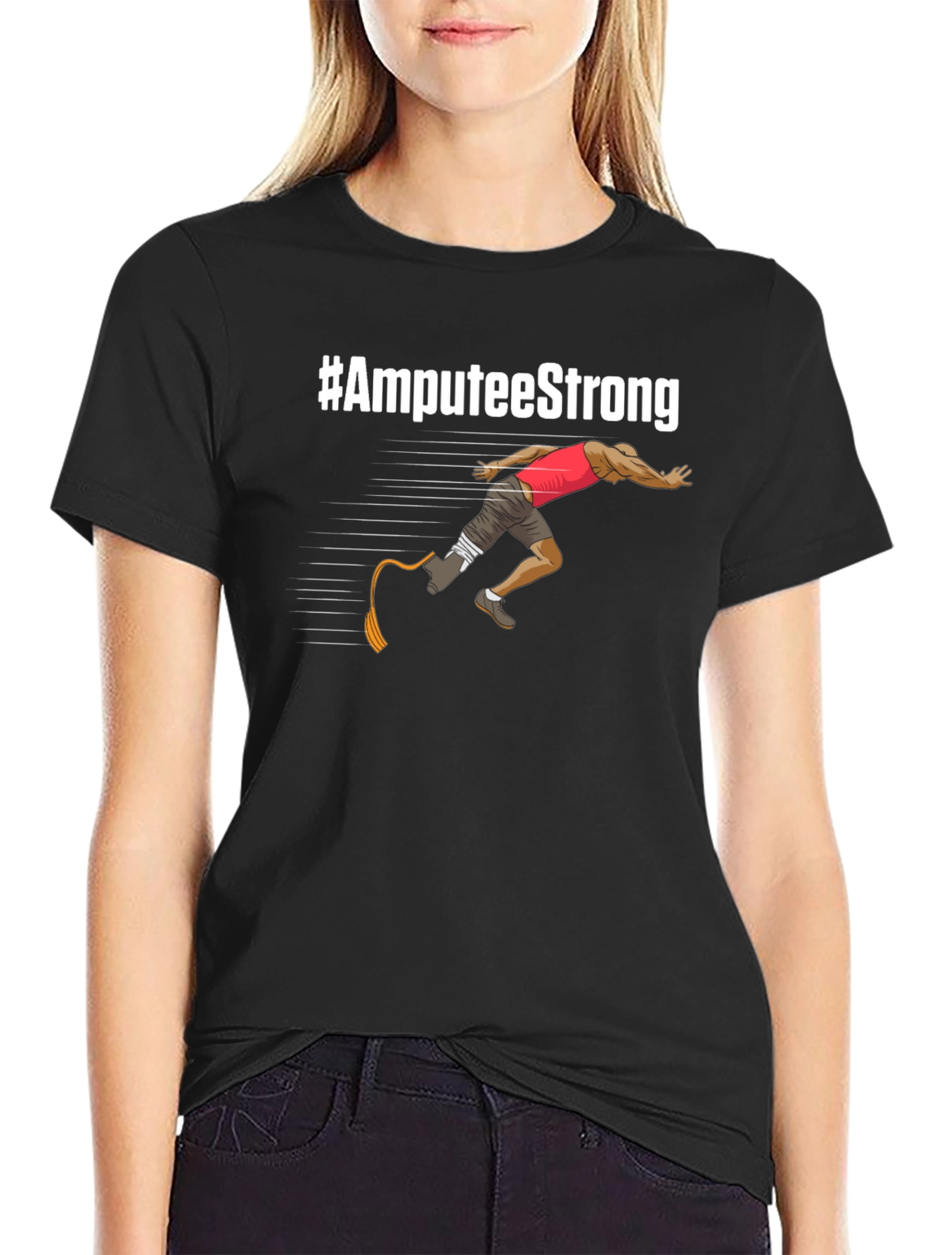 Amputee Strong T-Shirt - Inspirational Design
