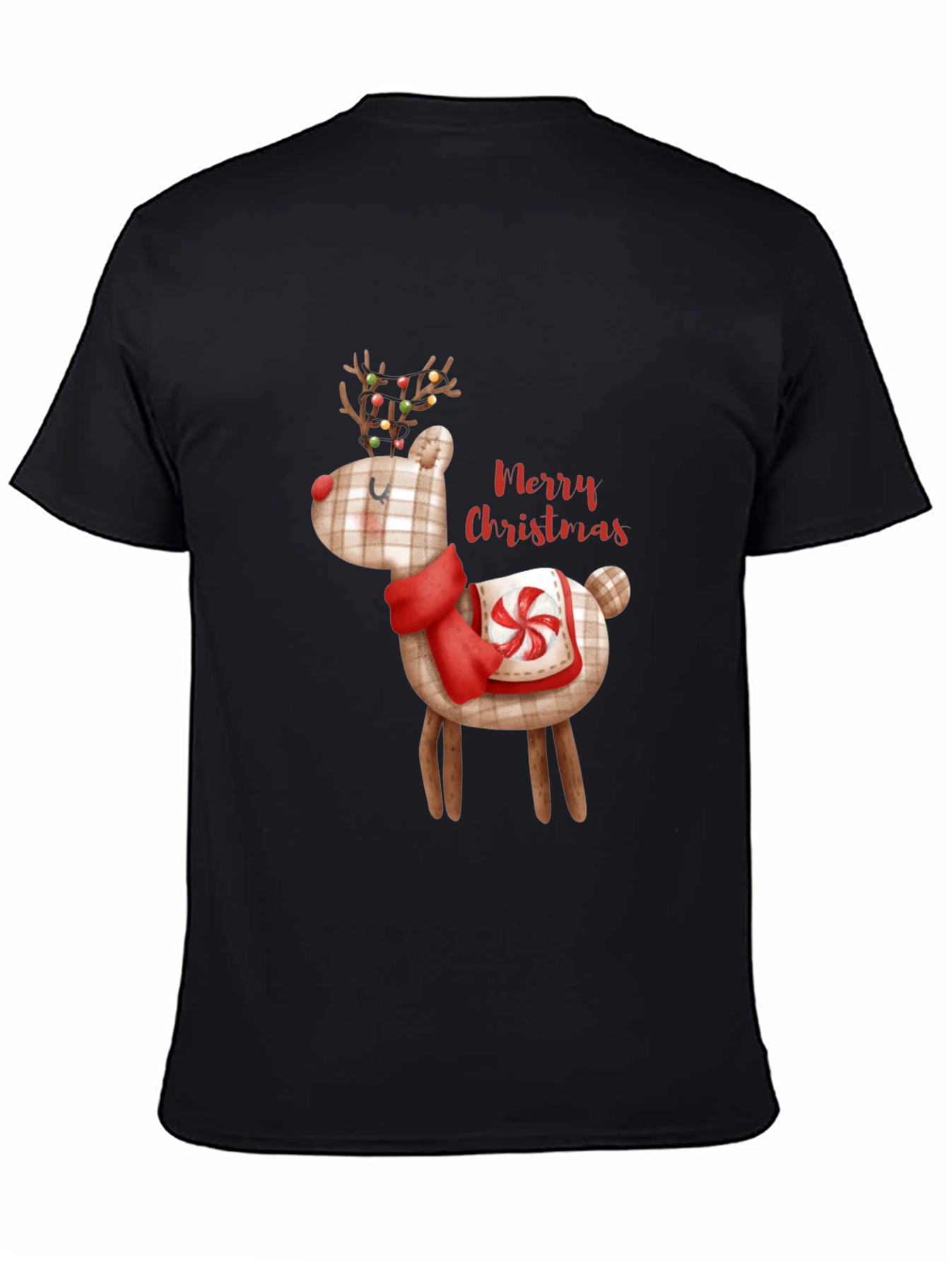Christmas Reindeer Graphic Tee - Holiday Style