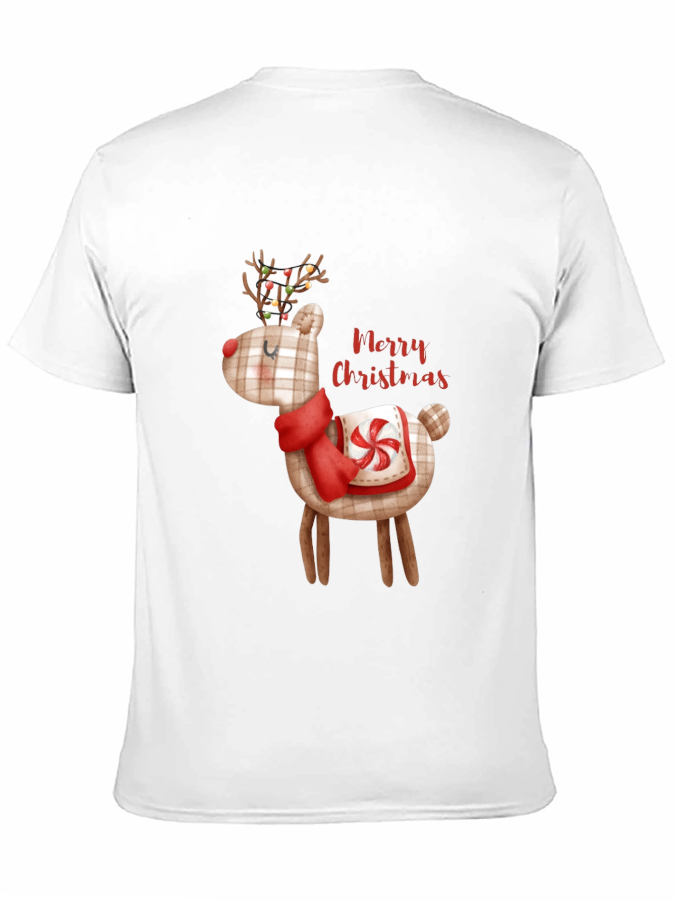 Christmas Reindeer Graphic Tee - Holiday Style