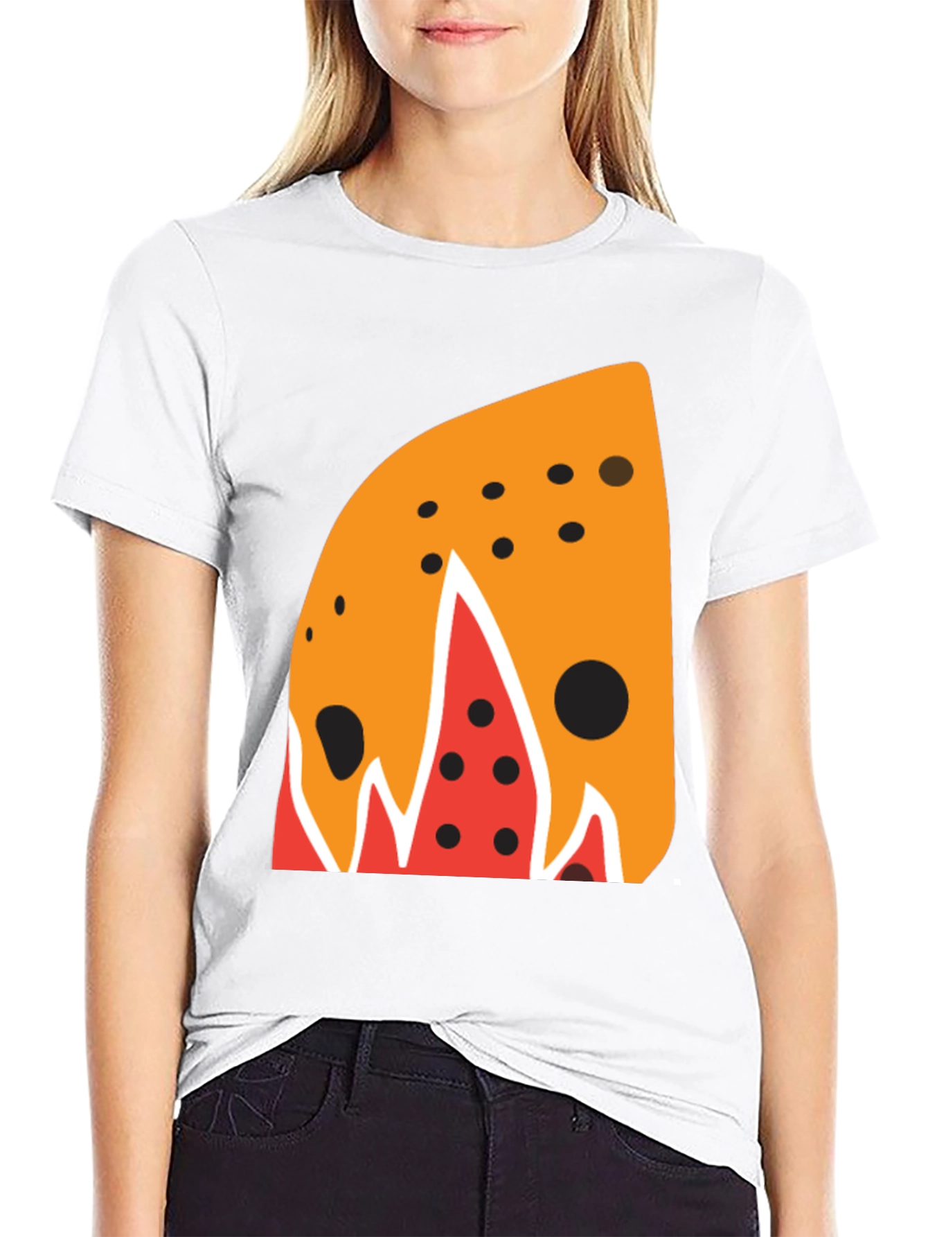 Abstract Slice Graphic Tee - Mens Black T-Shirt