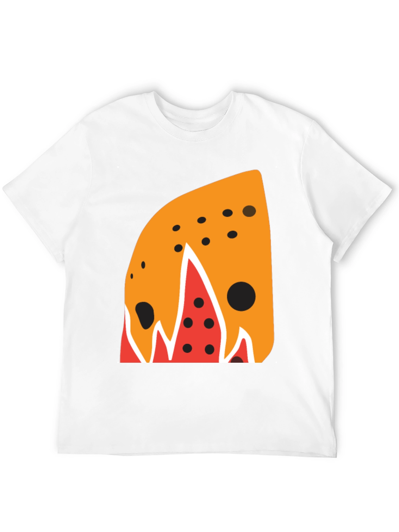 Abstract Slice Graphic Tee - Mens Black T-Shirt