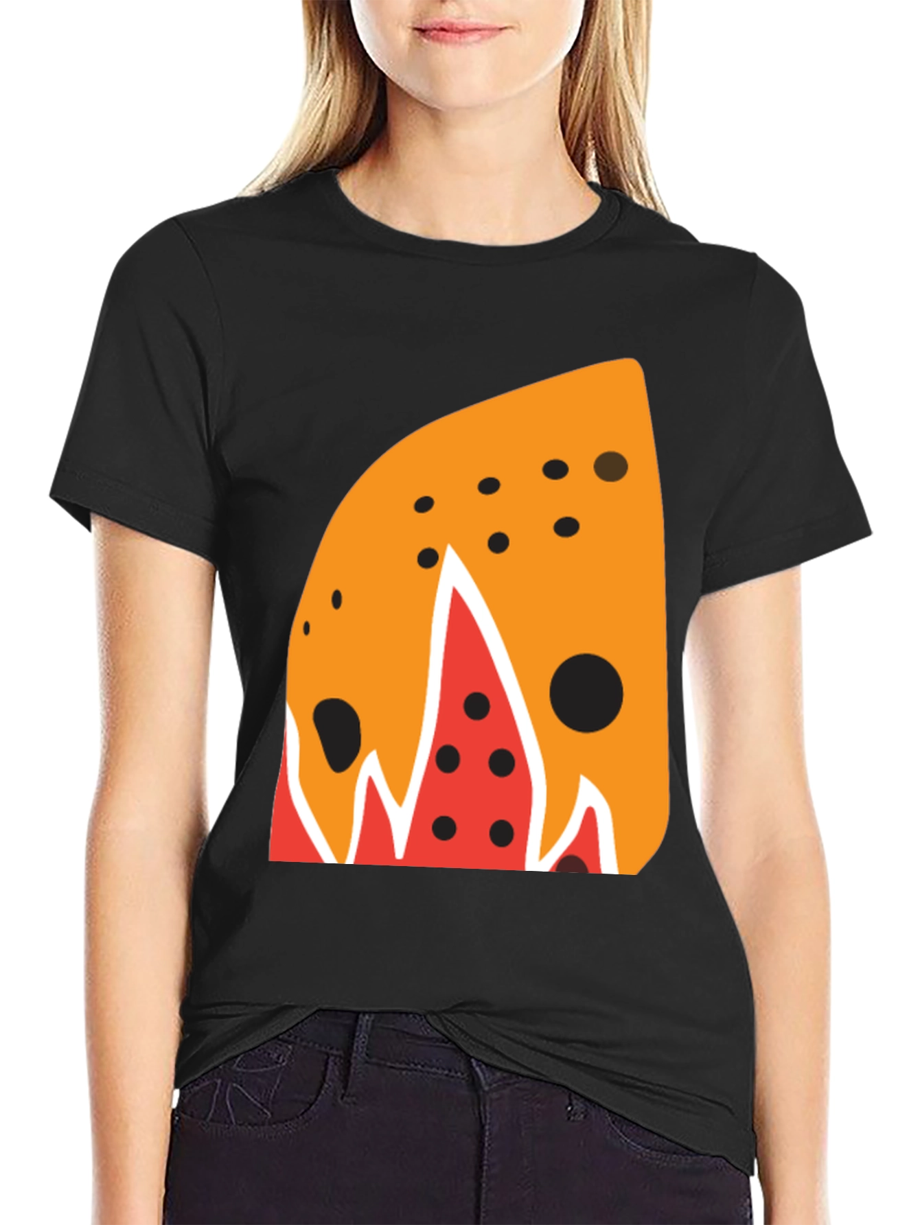 Abstract Slice Graphic Tee - Mens Black T-Shirt