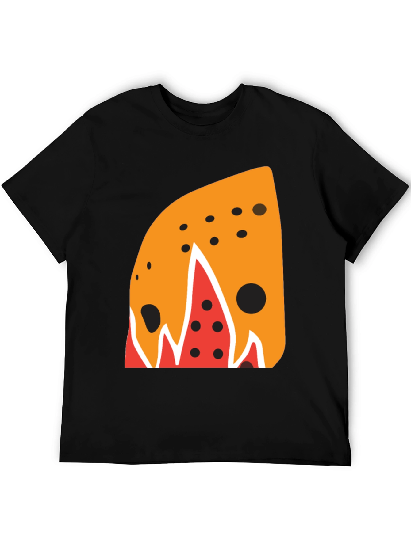 Abstract Slice Graphic Tee - Mens Black T-Shirt