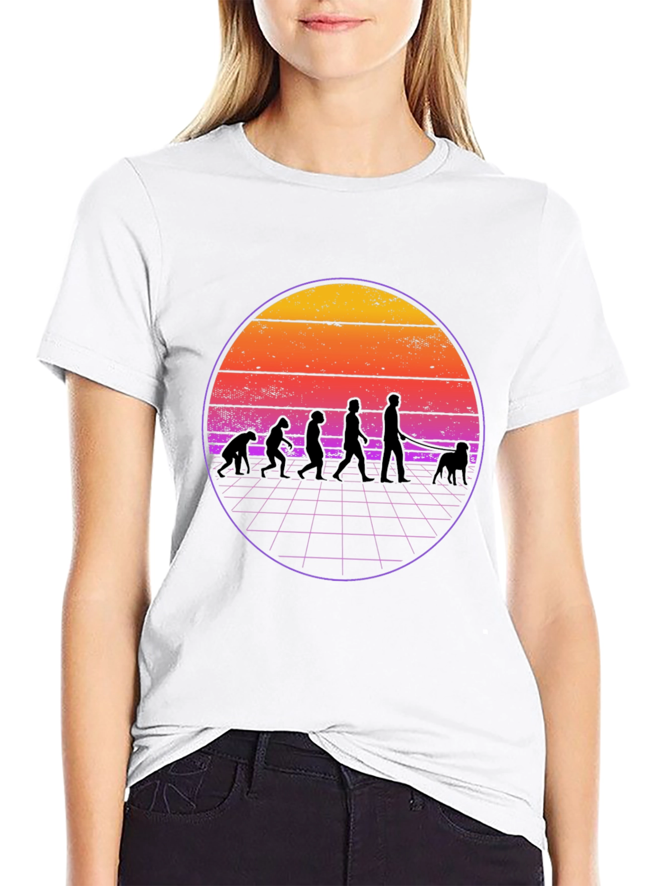 Evolution of Dog Owner Retro T-Shirt