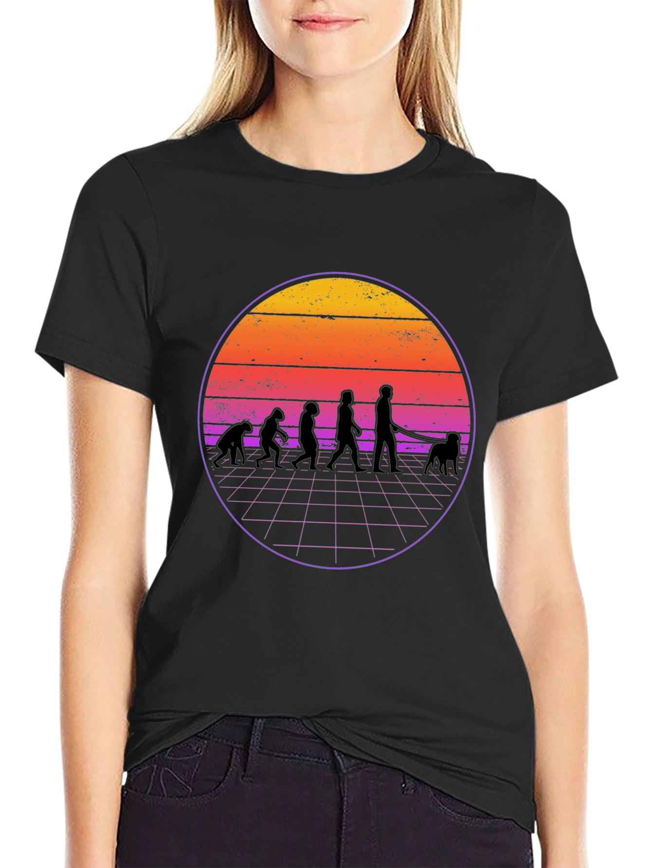 Evolution of Dog Owner Retro T-Shirt