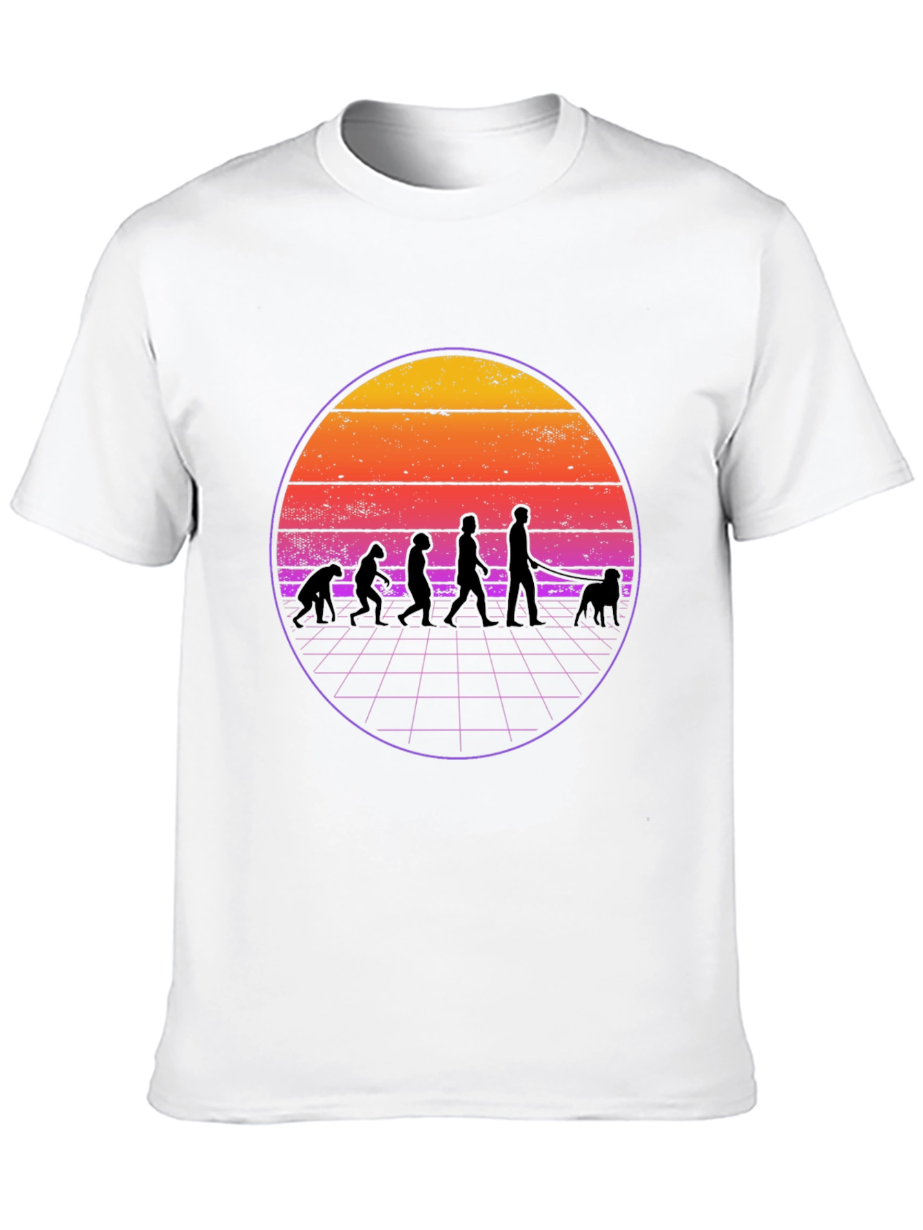 Evolution of Dog Owner Retro T-Shirt