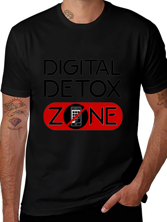 Digital Detox Zone Black T-Shirt