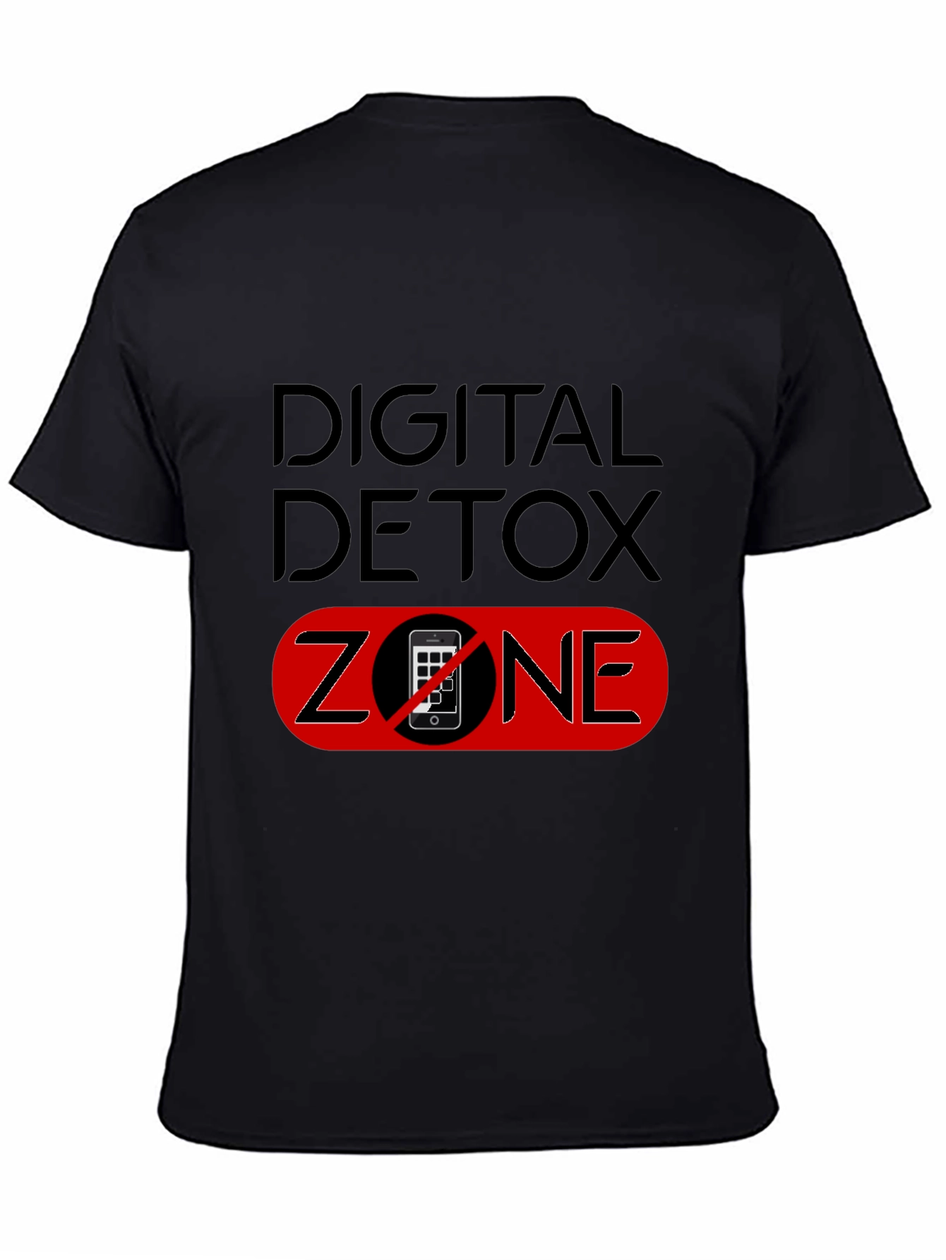 Digital Detox Zone Black T-Shirt