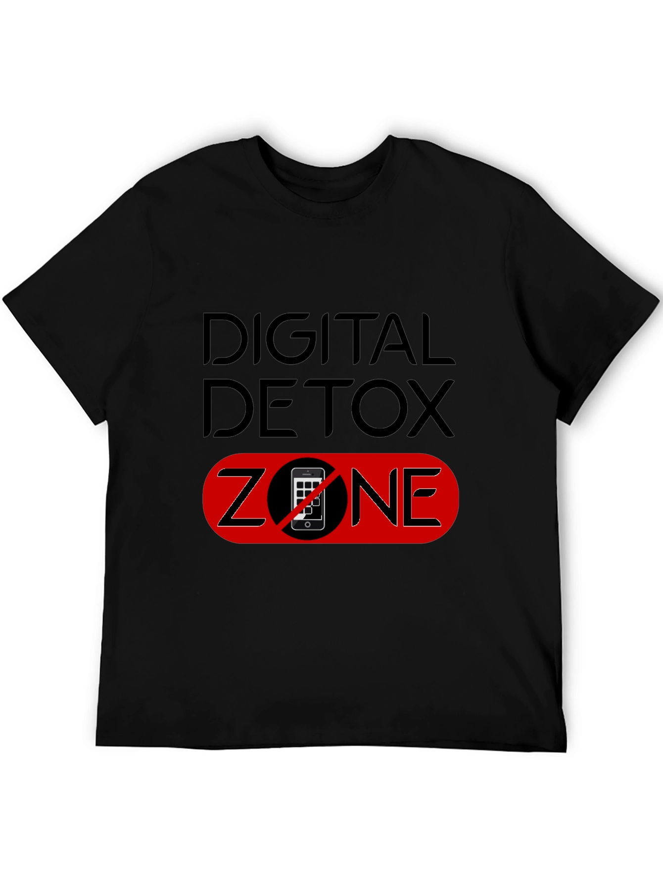 Digital Detox Zone Black T-Shirt