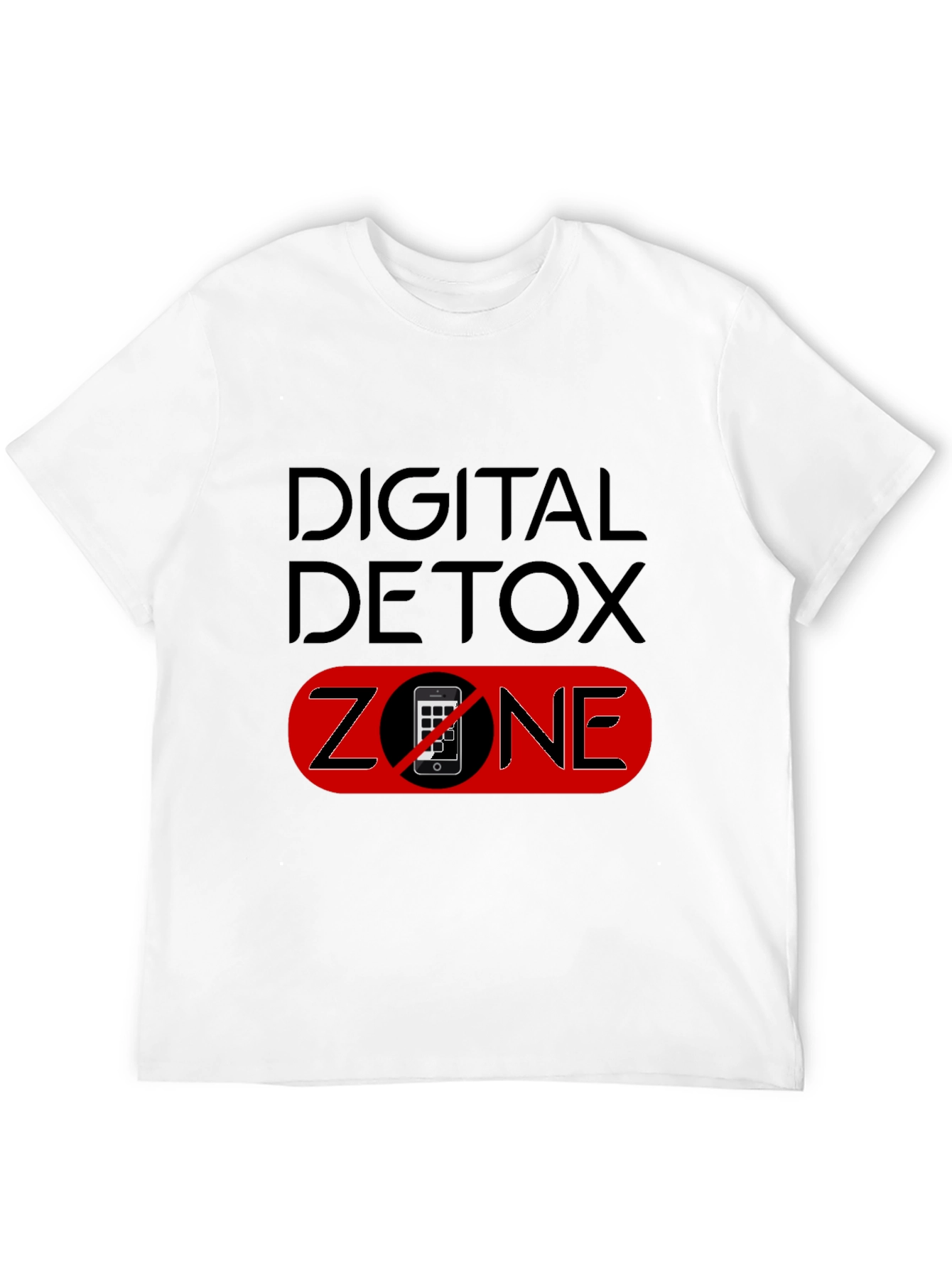 Digital Detox Zone Black T-Shirt