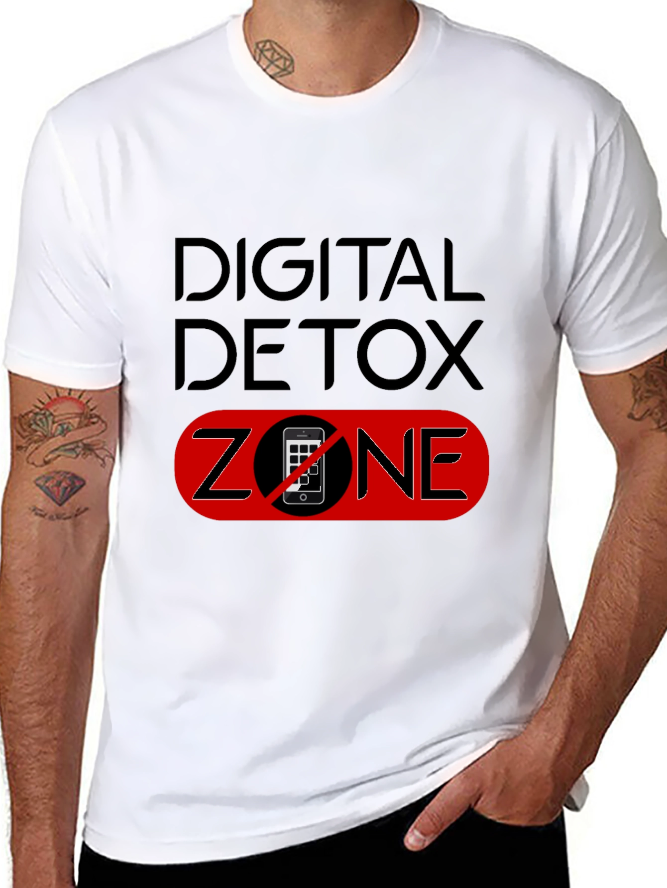 Digital Detox Zone Black T-Shirt