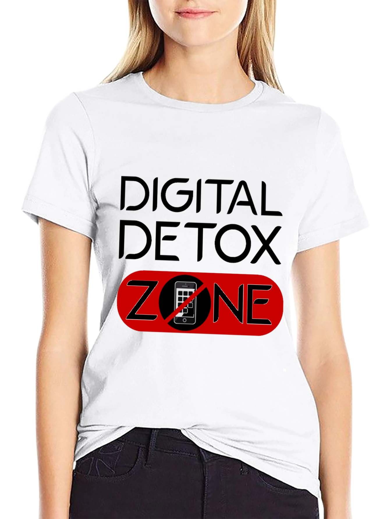Digital Detox Zone Black T-Shirt