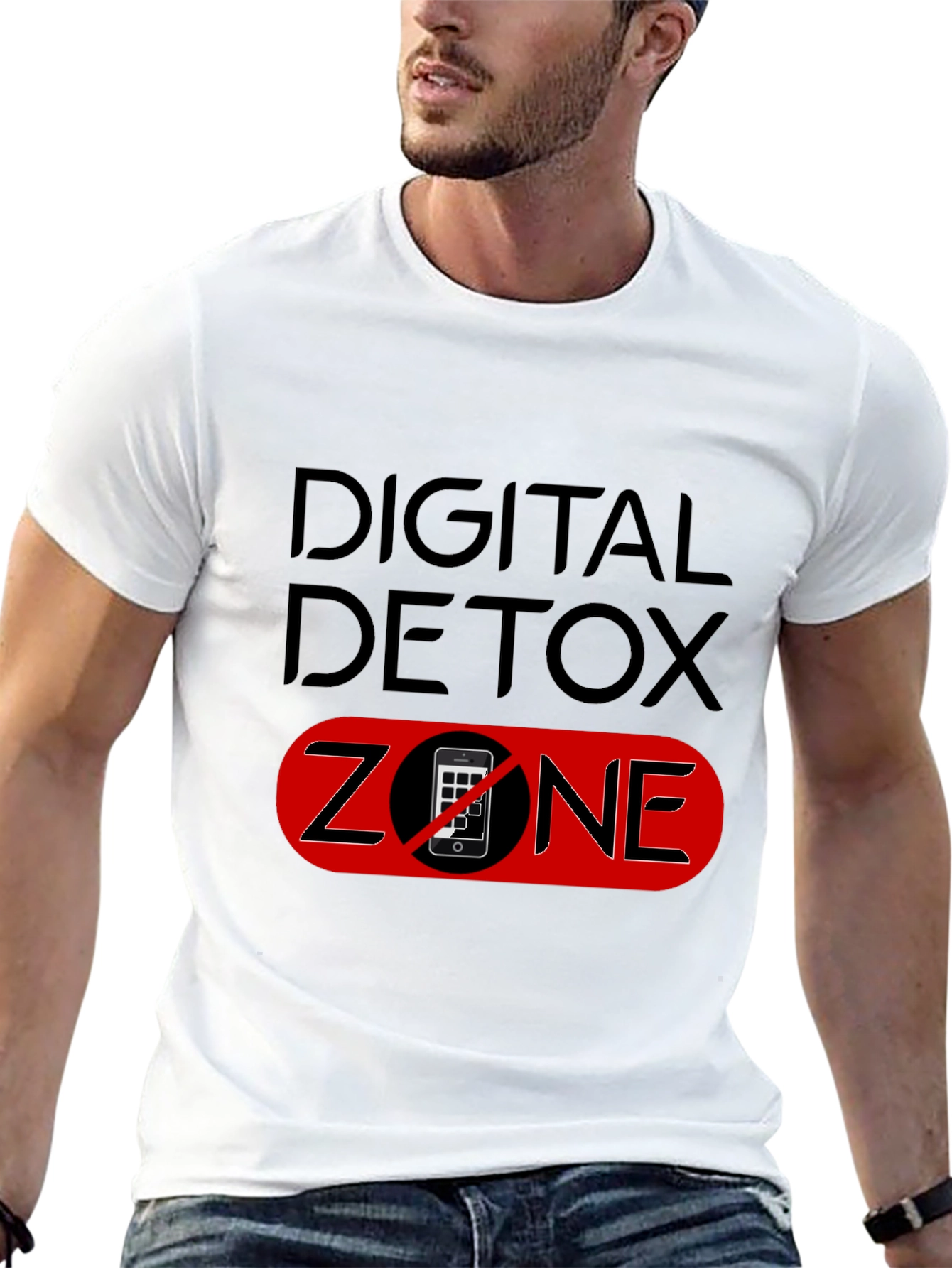 Digital Detox Zone Black T-Shirt