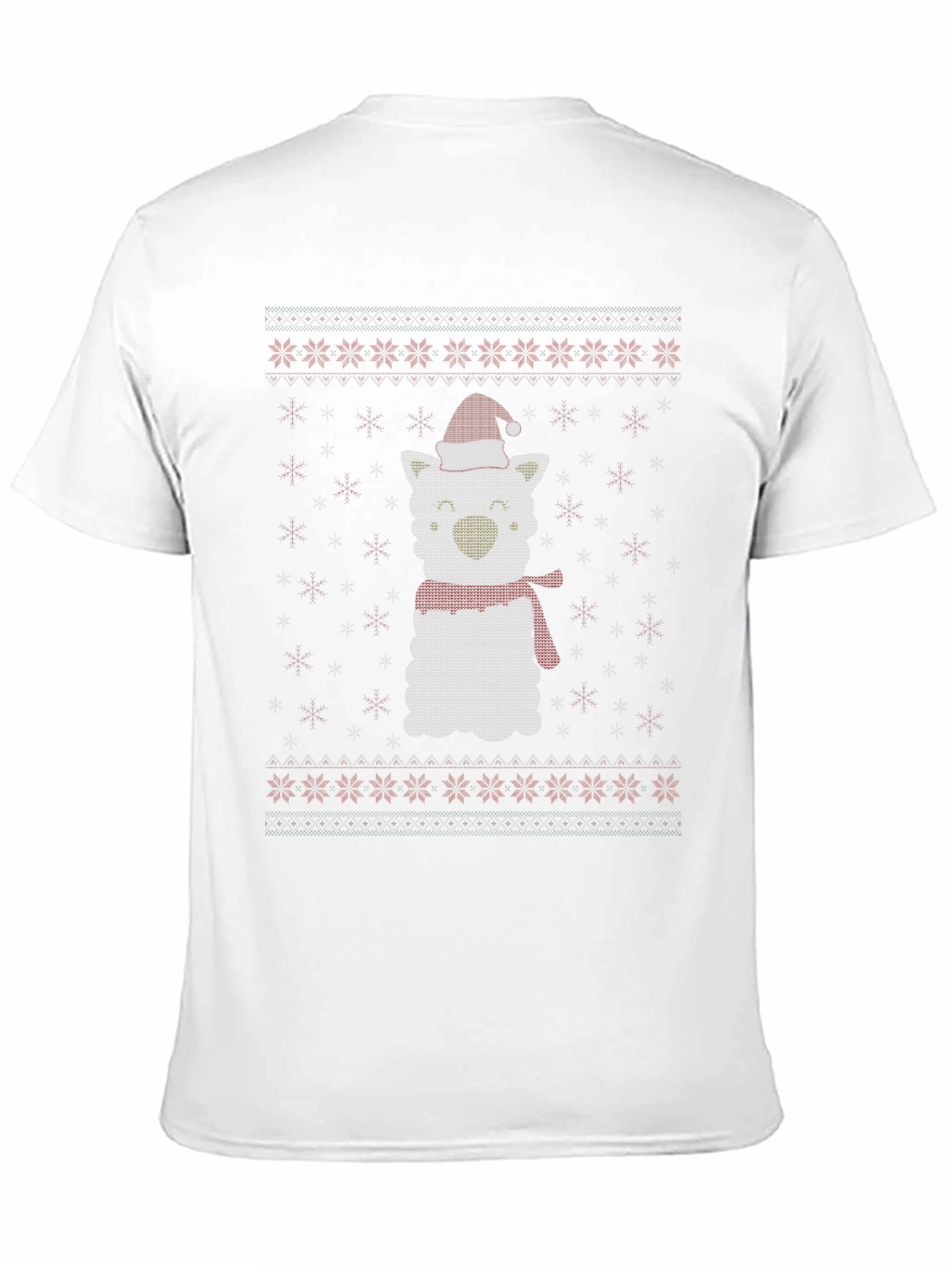 Christmas Llama Knit T-Shirt