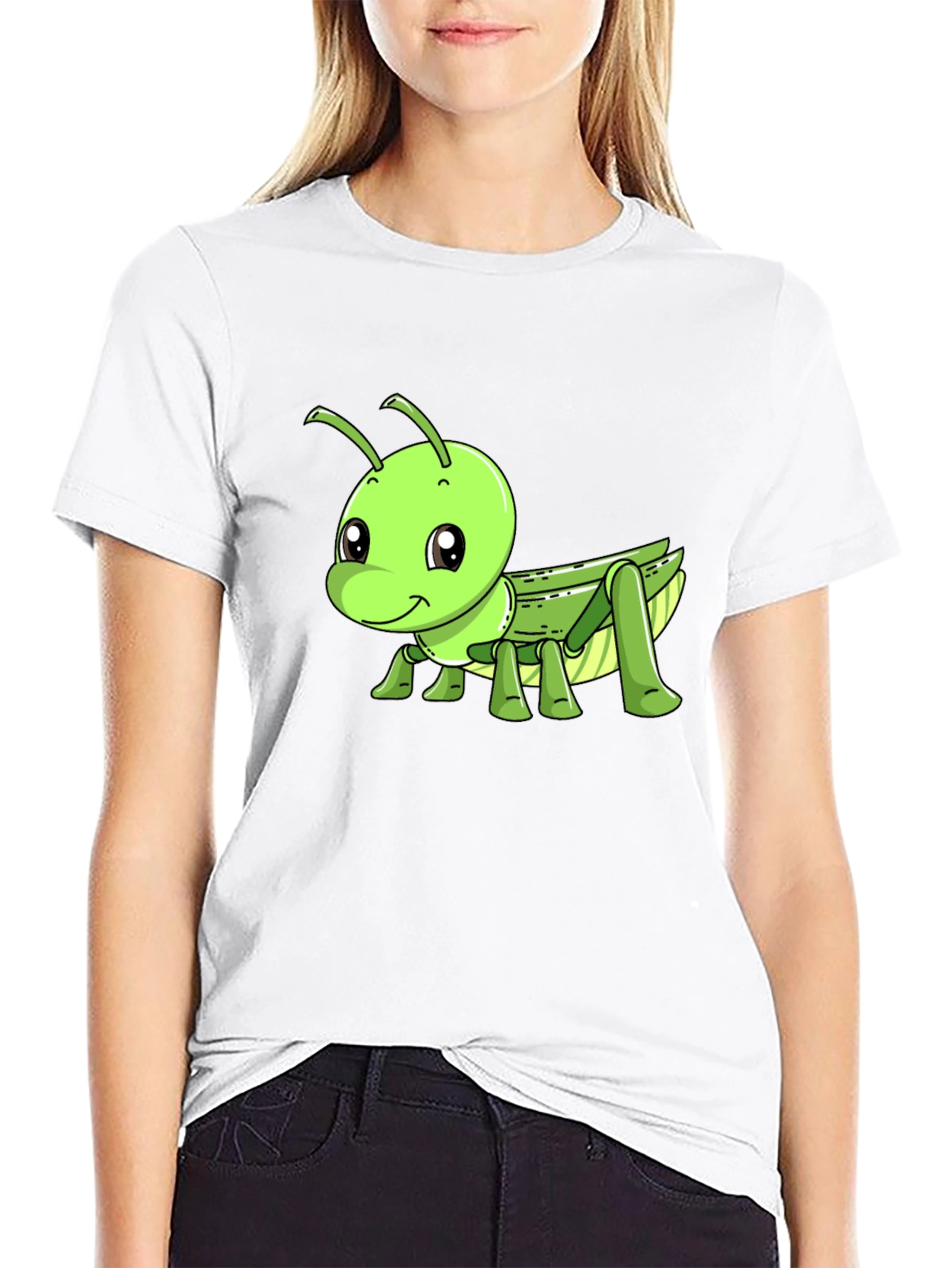 Cartoon Grasshopper Graphic Tee