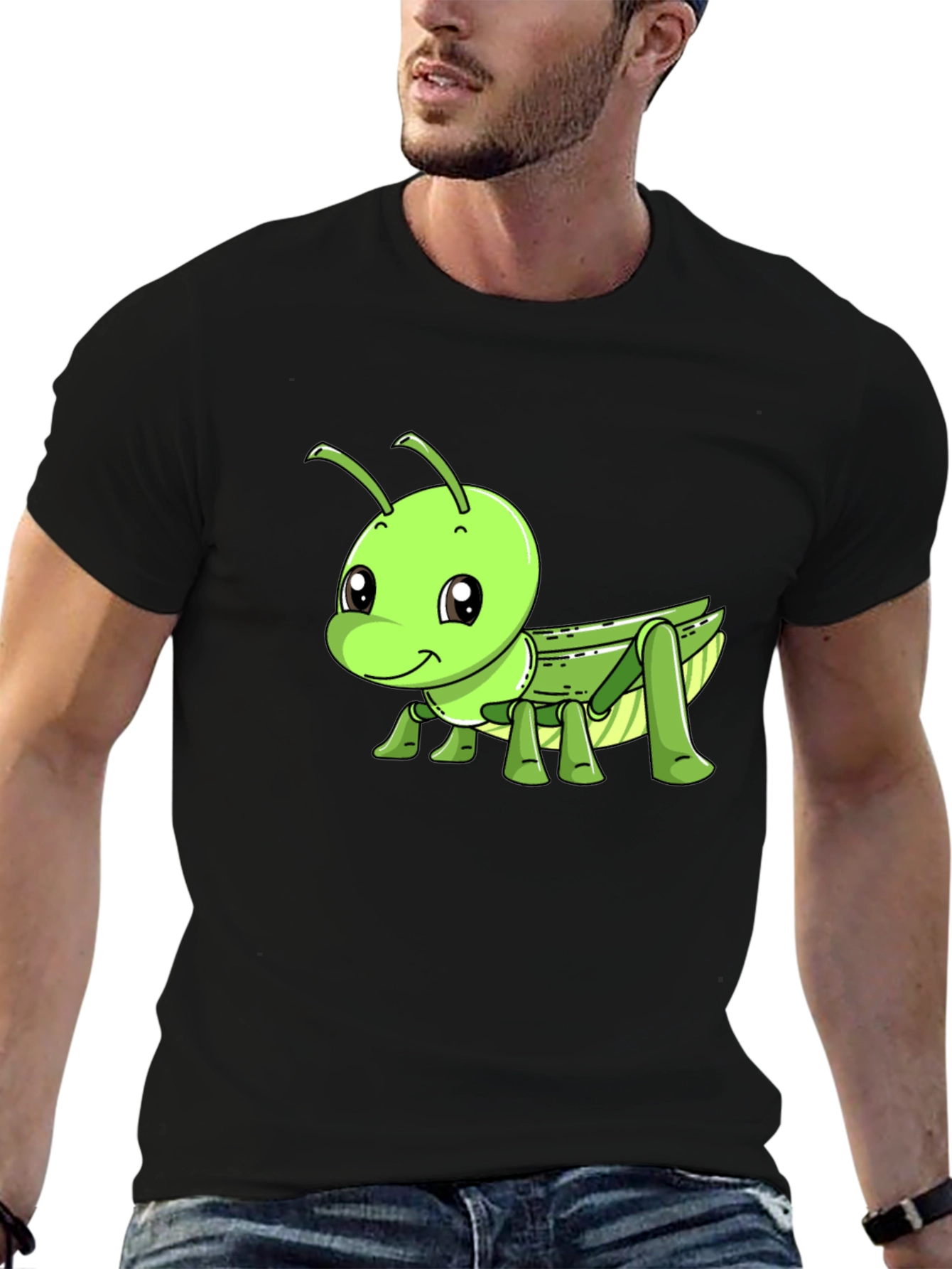Cartoon Grasshopper Graphic Tee