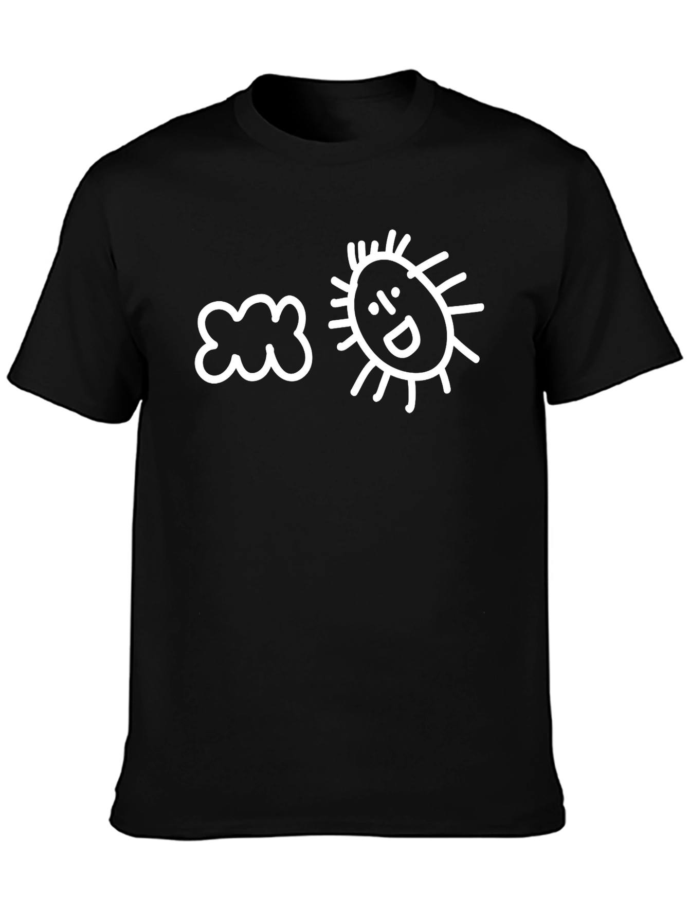 Cloud and Happy Sun Graphic T-Shirt