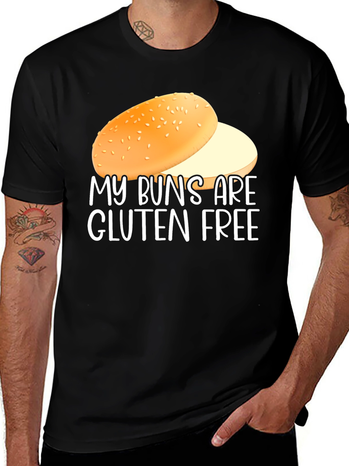 Gluten Free Buns Graphic T-Shirt