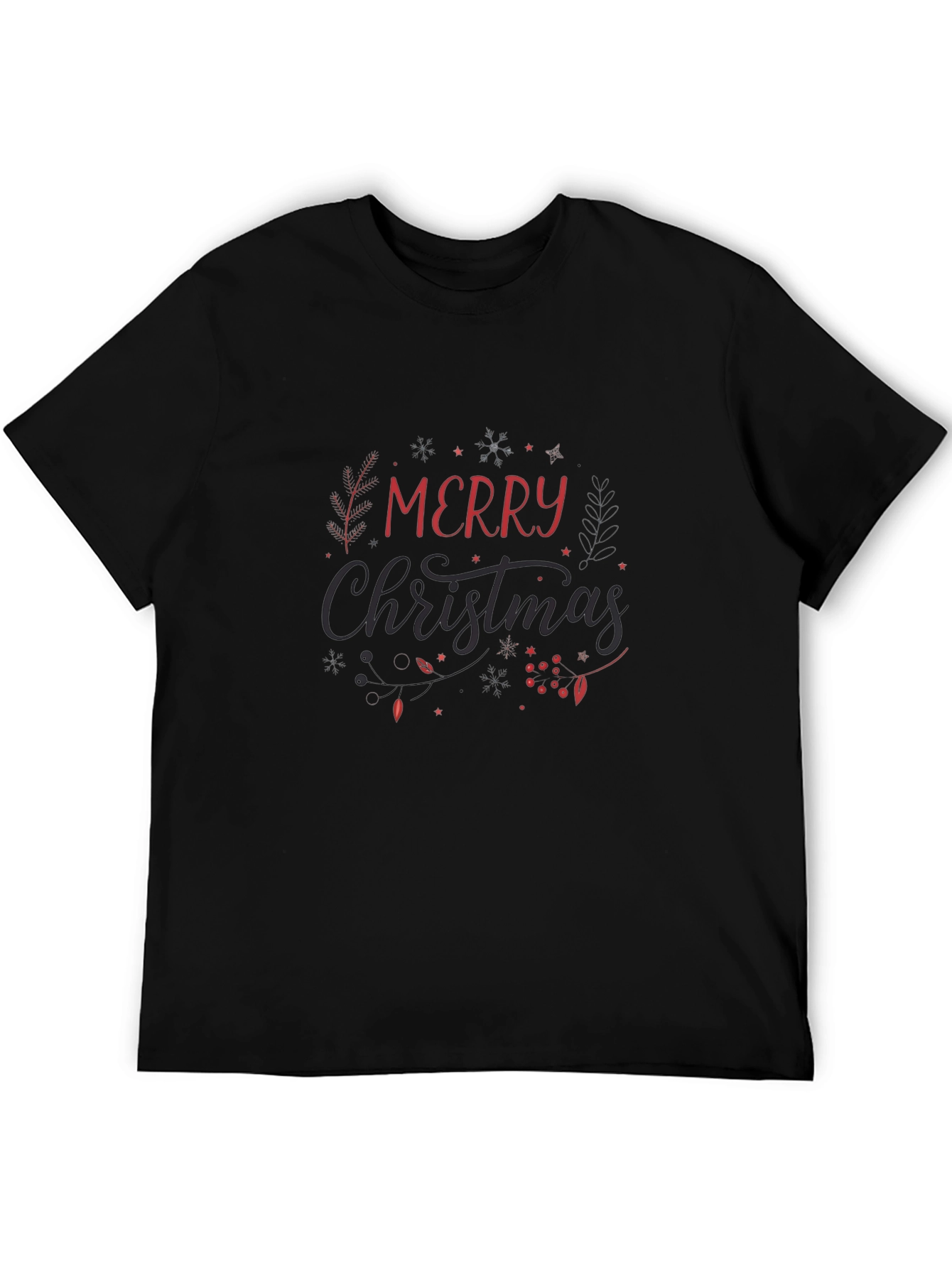 Merry Christmas Graphic Tee - Holiday Style