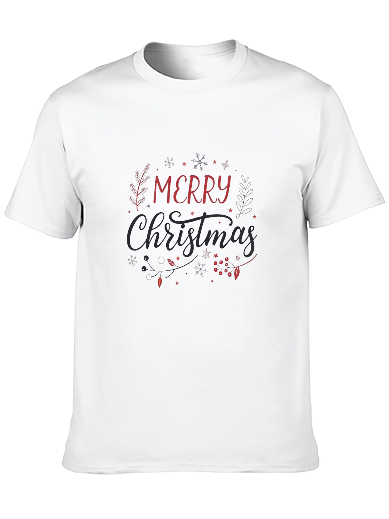 Merry Christmas Graphic Tee - Holiday Style