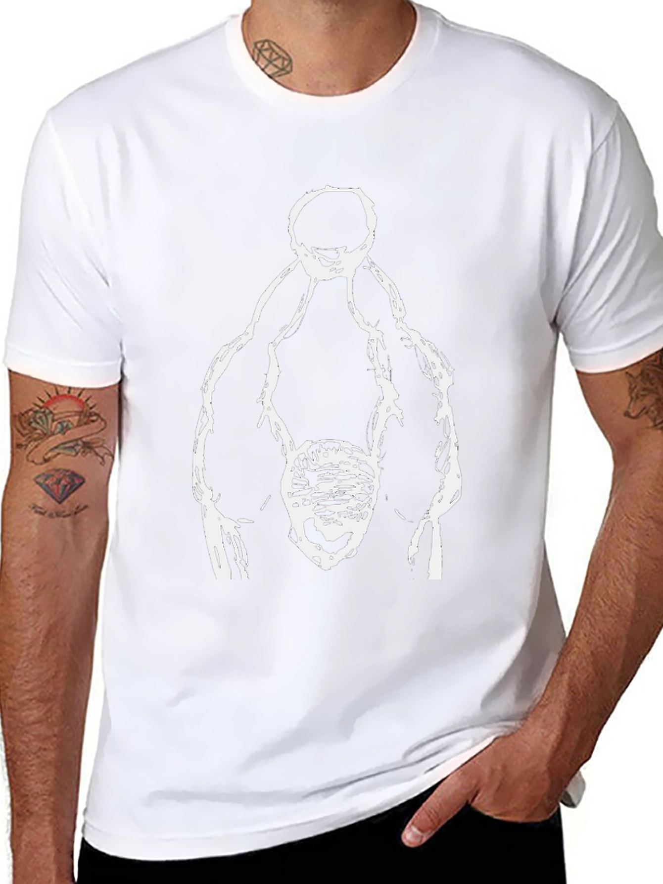Abstract Graphic Print Tee