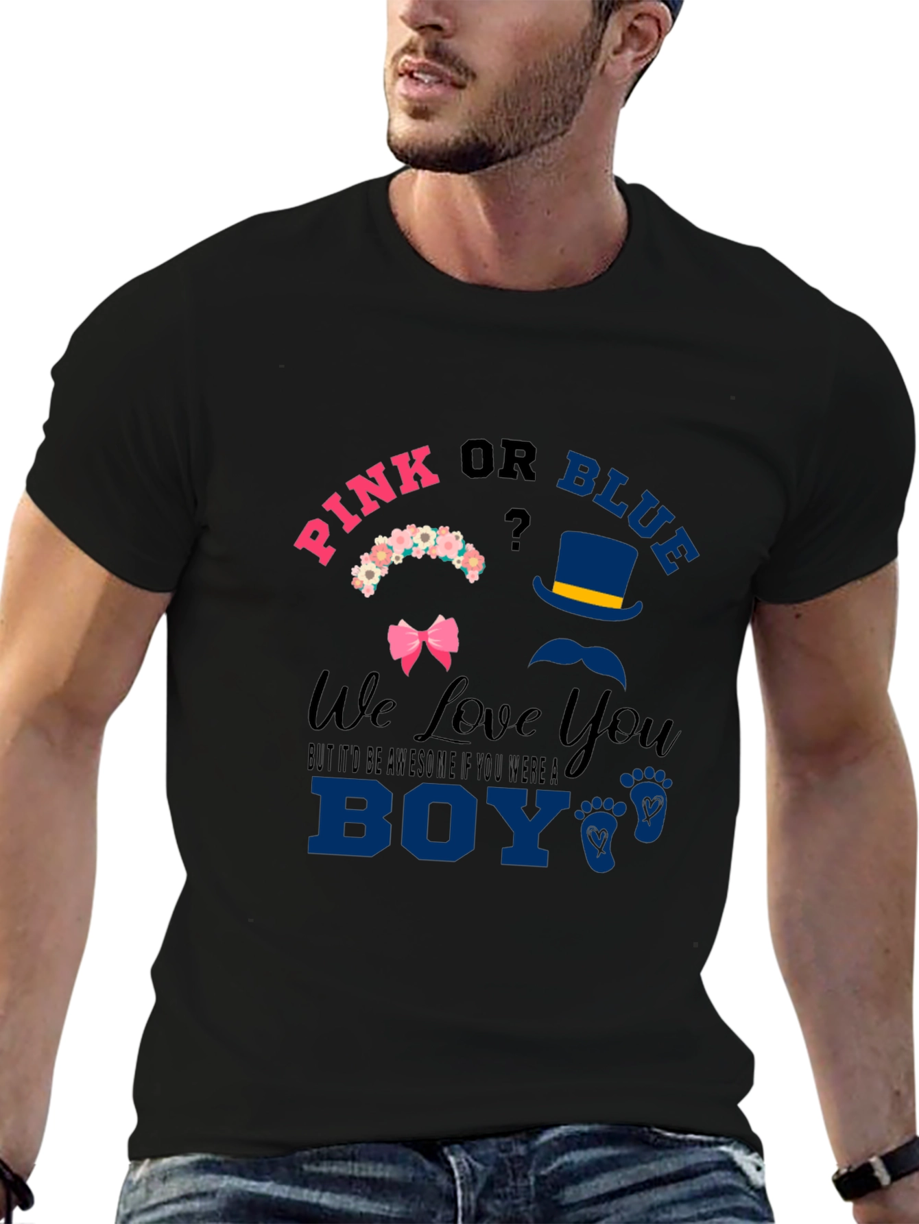 Pink or Blue Gender Reveal T-Shirt