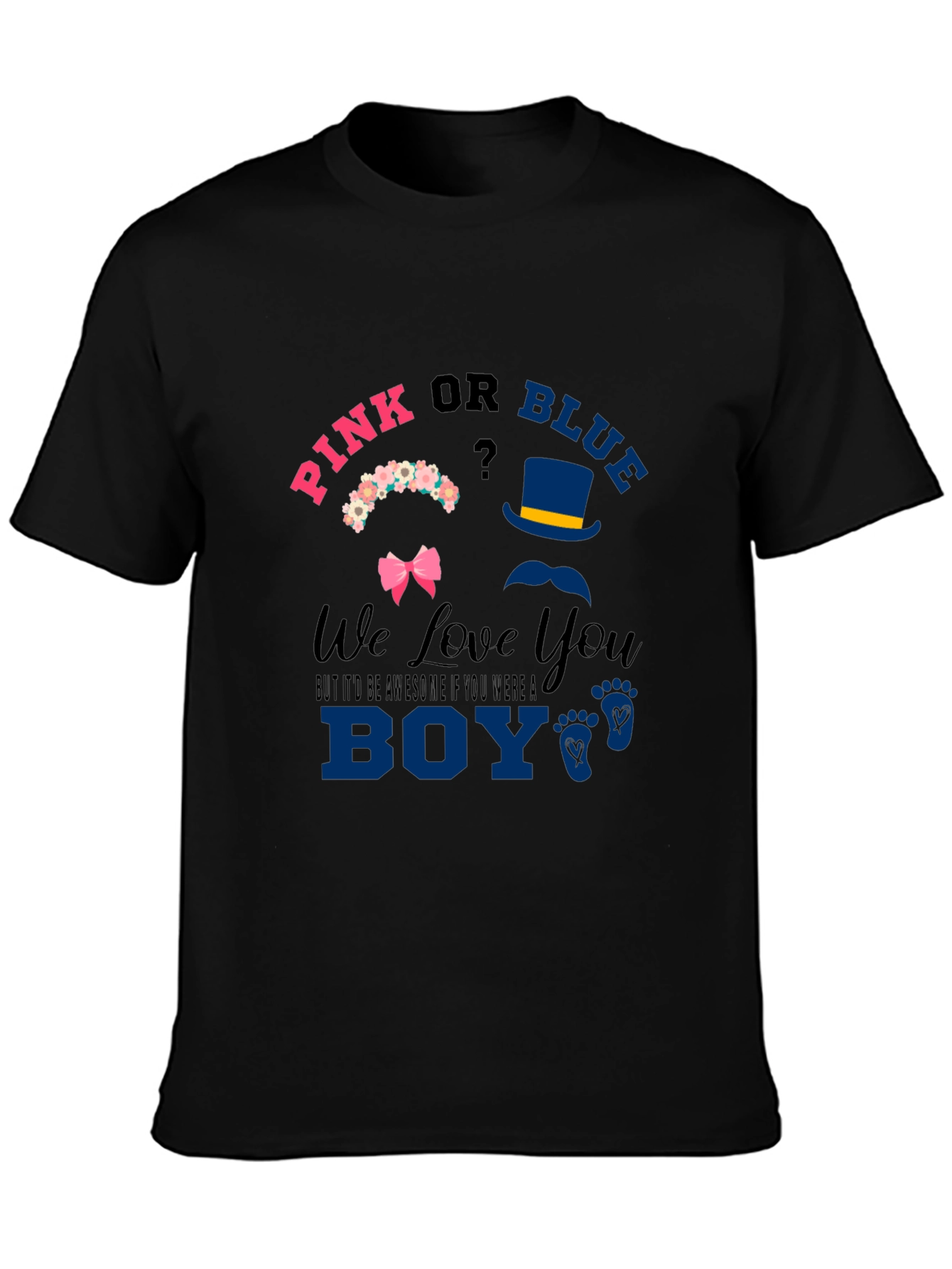 Pink or Blue Gender Reveal T-Shirt