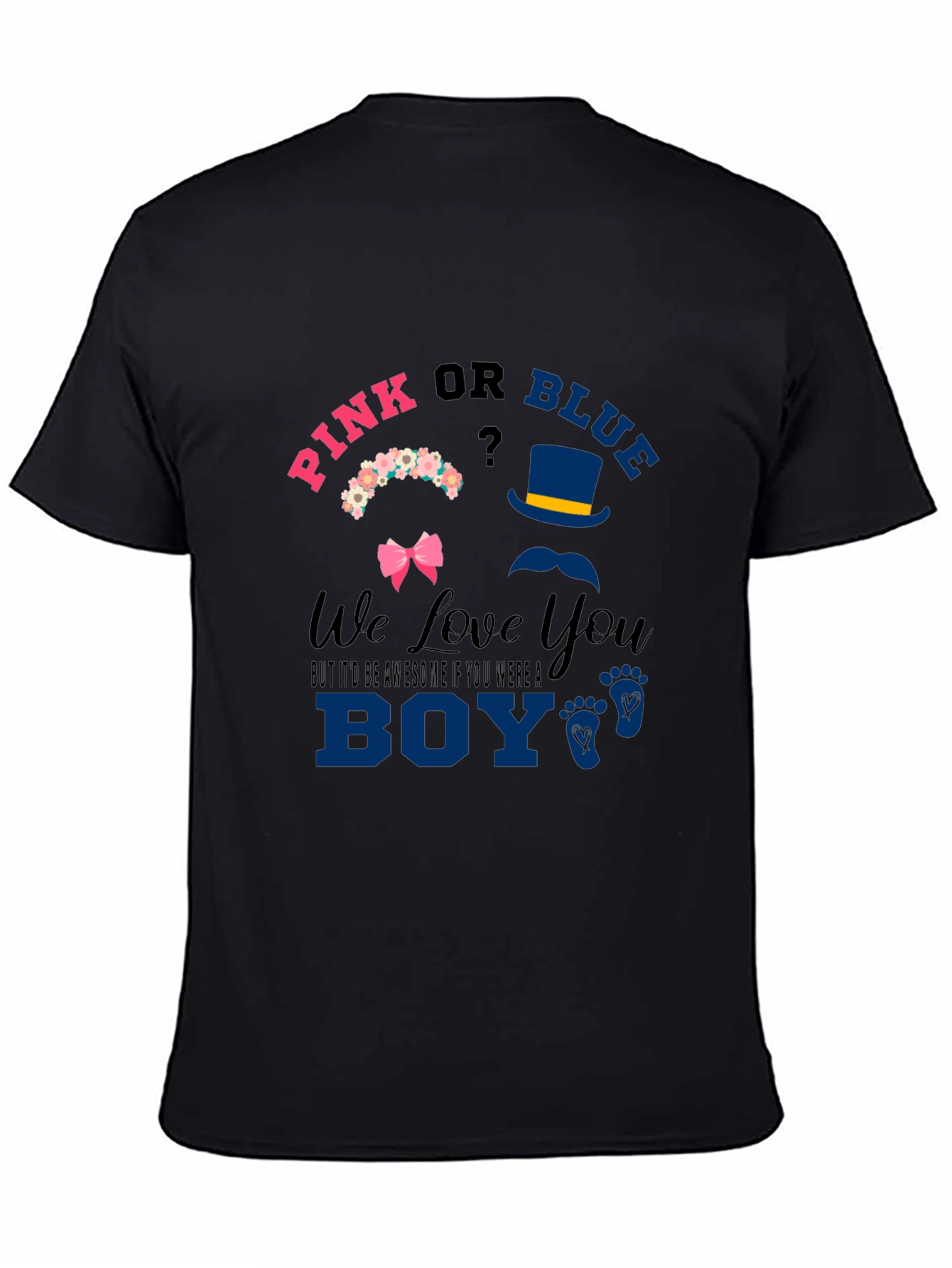 Pink or Blue Gender Reveal T-Shirt