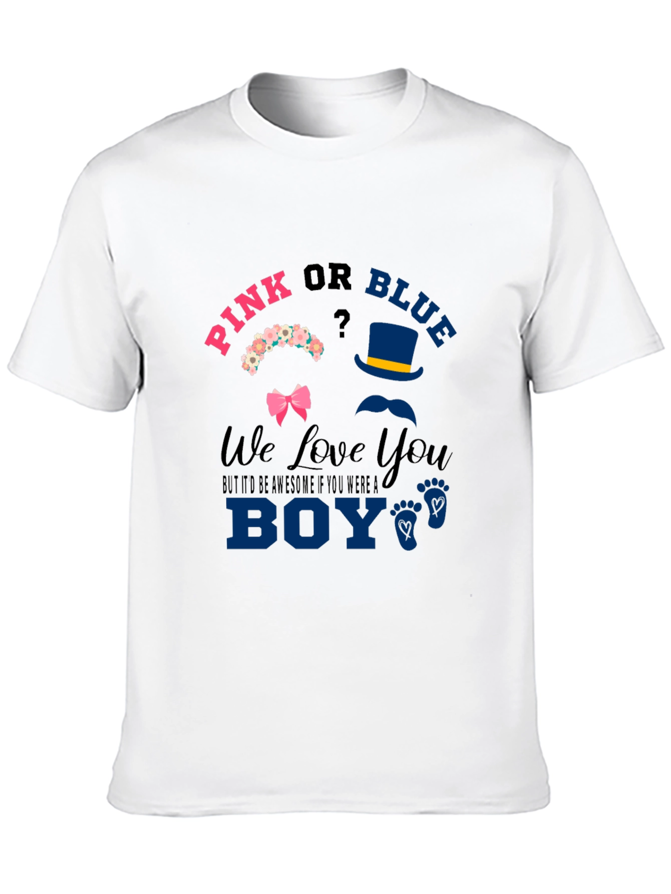 Pink or Blue Gender Reveal T-Shirt