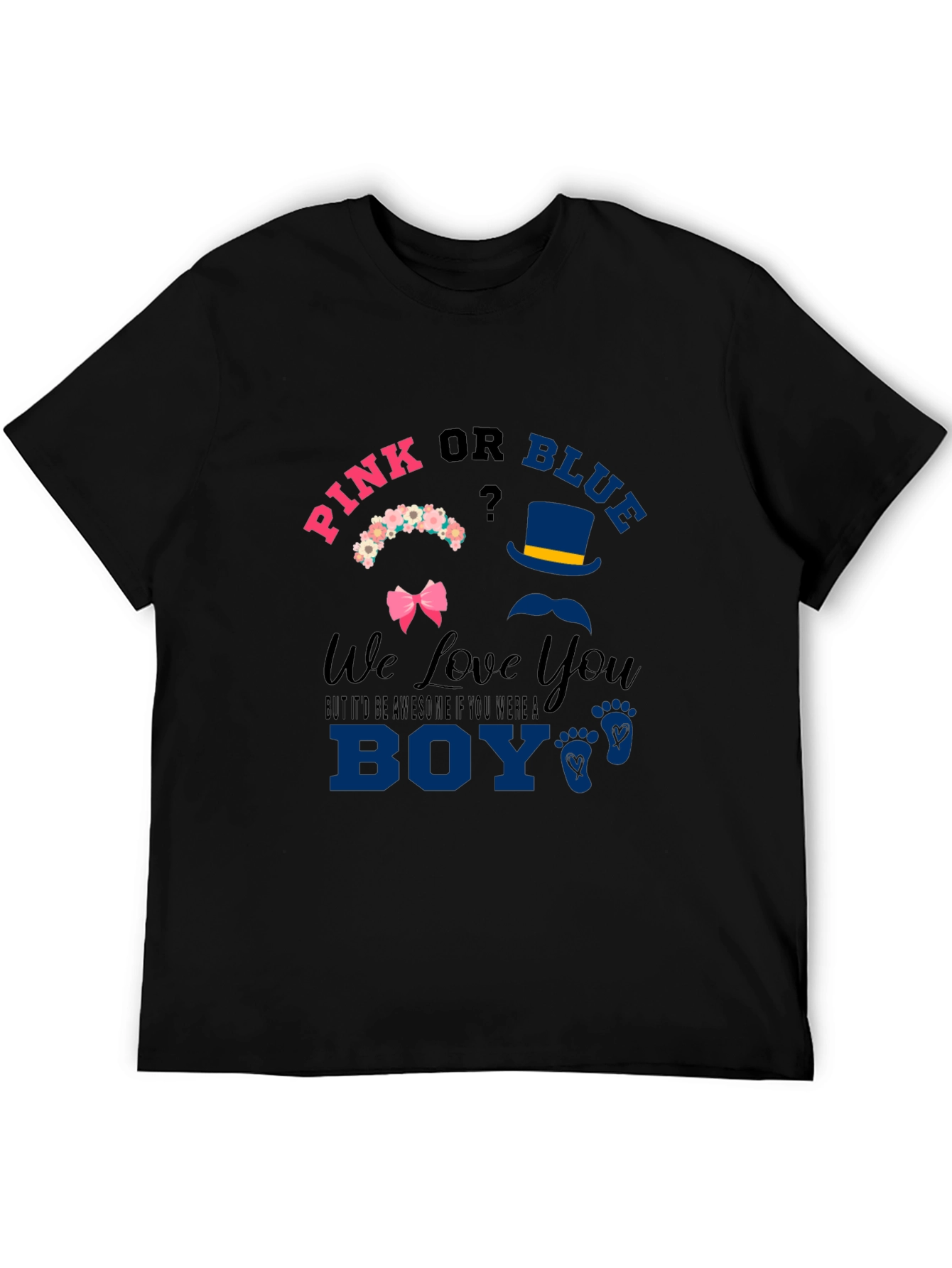 Pink or Blue Gender Reveal T-Shirt