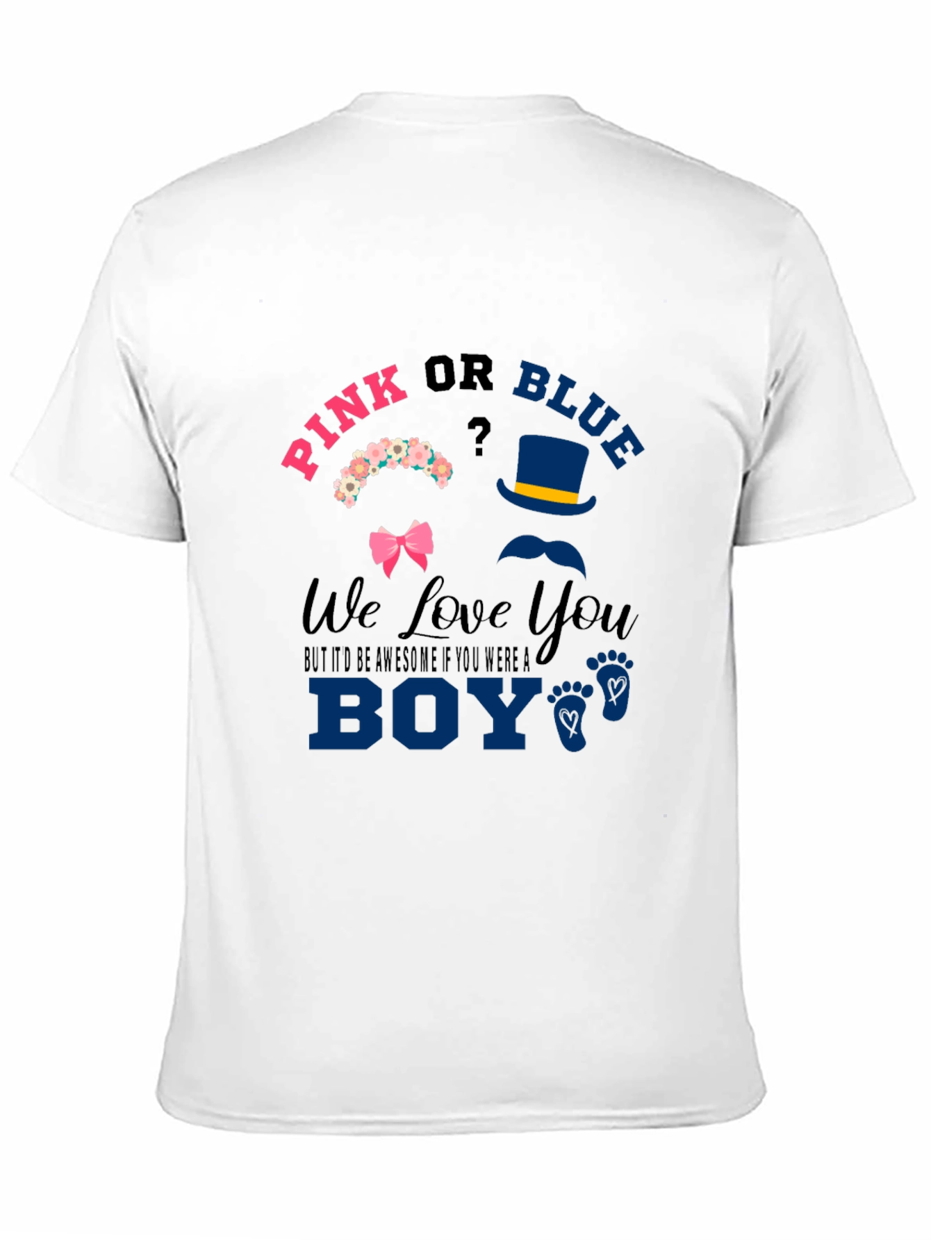 Pink or Blue Gender Reveal T-Shirt
