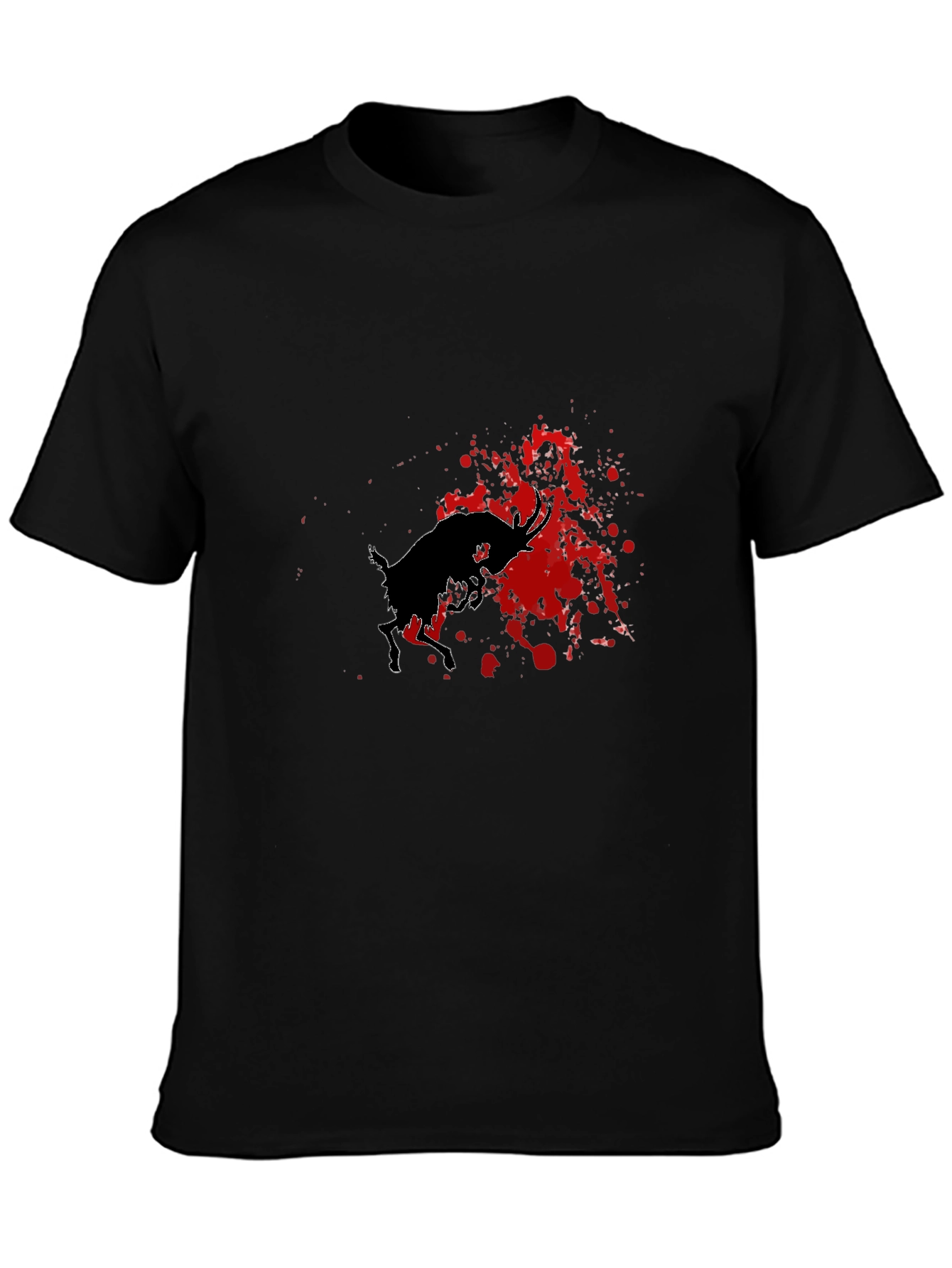 Bull Graphic Black T-Shirt
