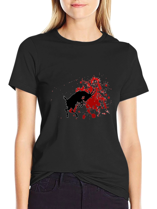 Bull Graphic Black T-Shirt