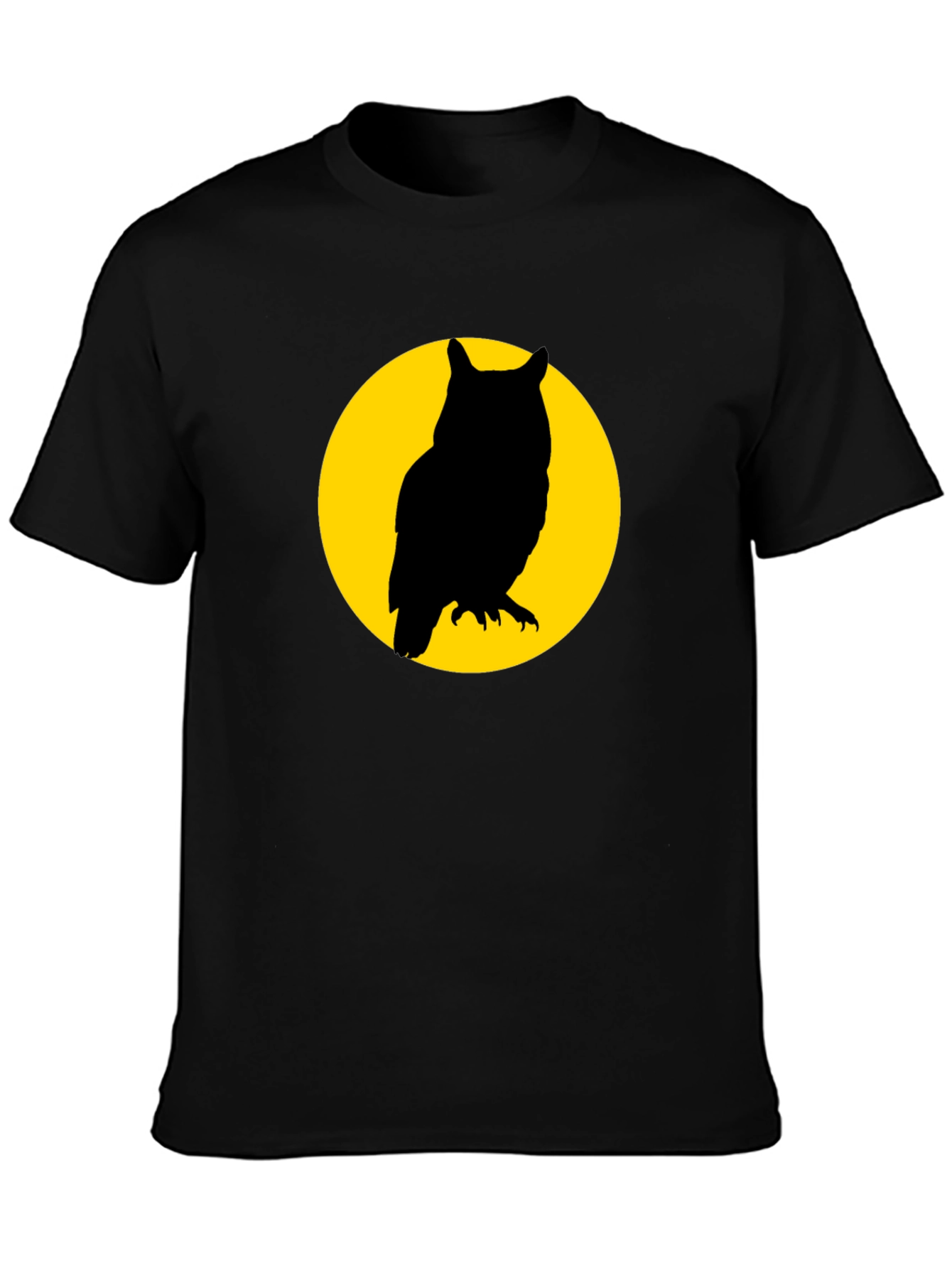 Owl Silhouette Graphic T-Shirt