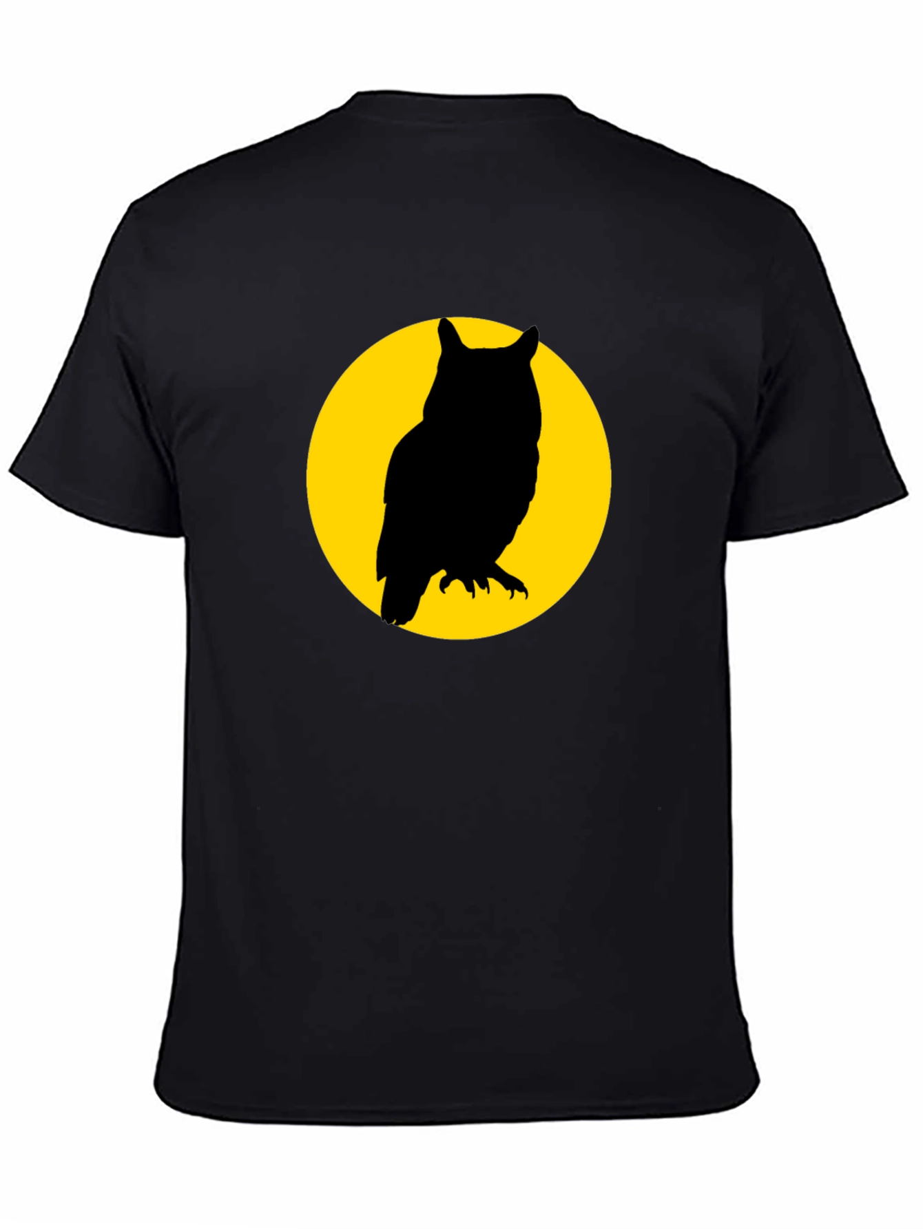 Owl Silhouette Graphic T-Shirt