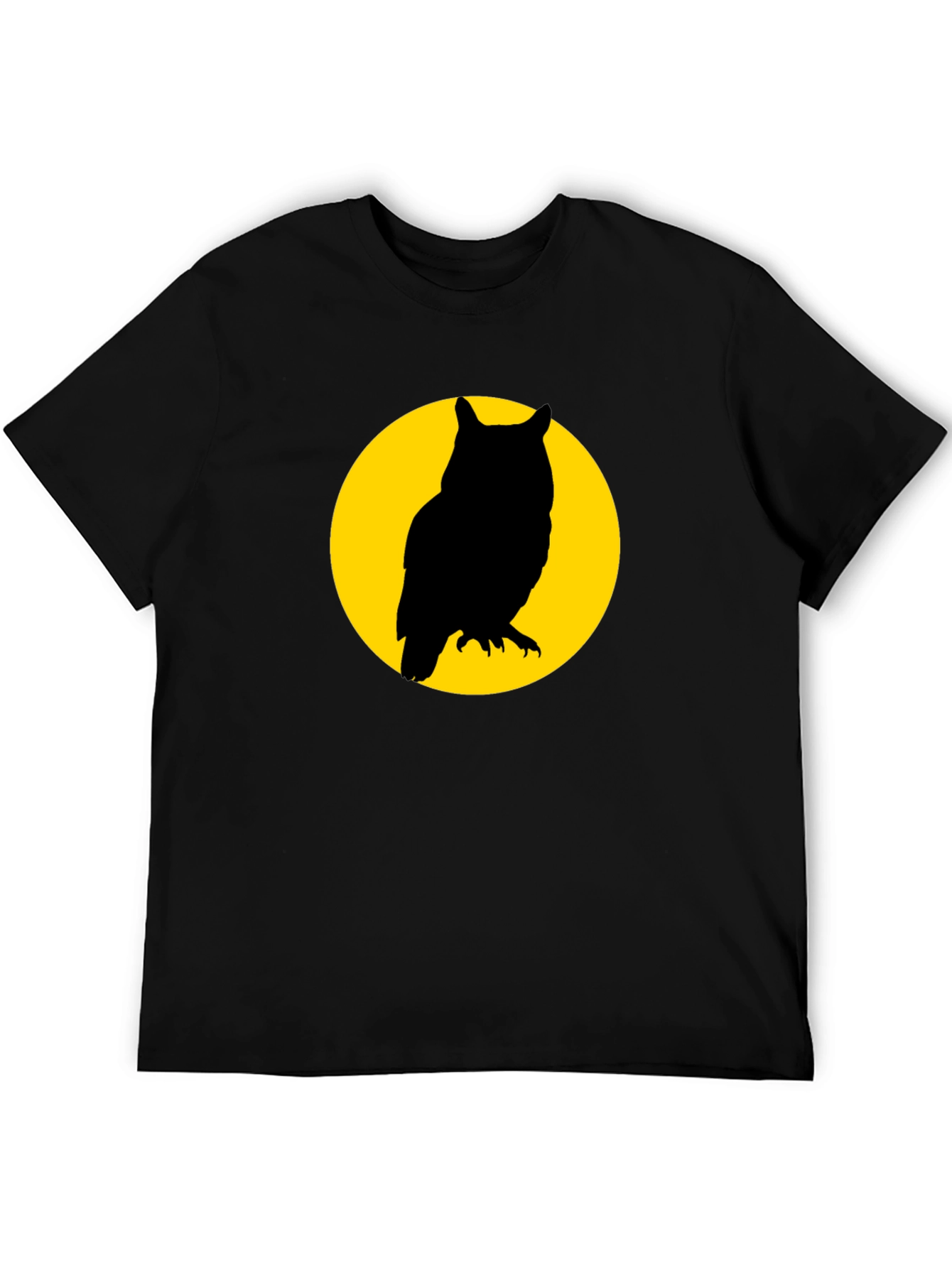 Owl Silhouette Graphic T-Shirt
