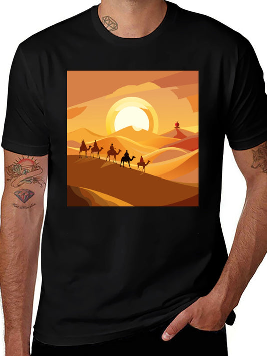Desert Caravan Graphic T-Shirt
