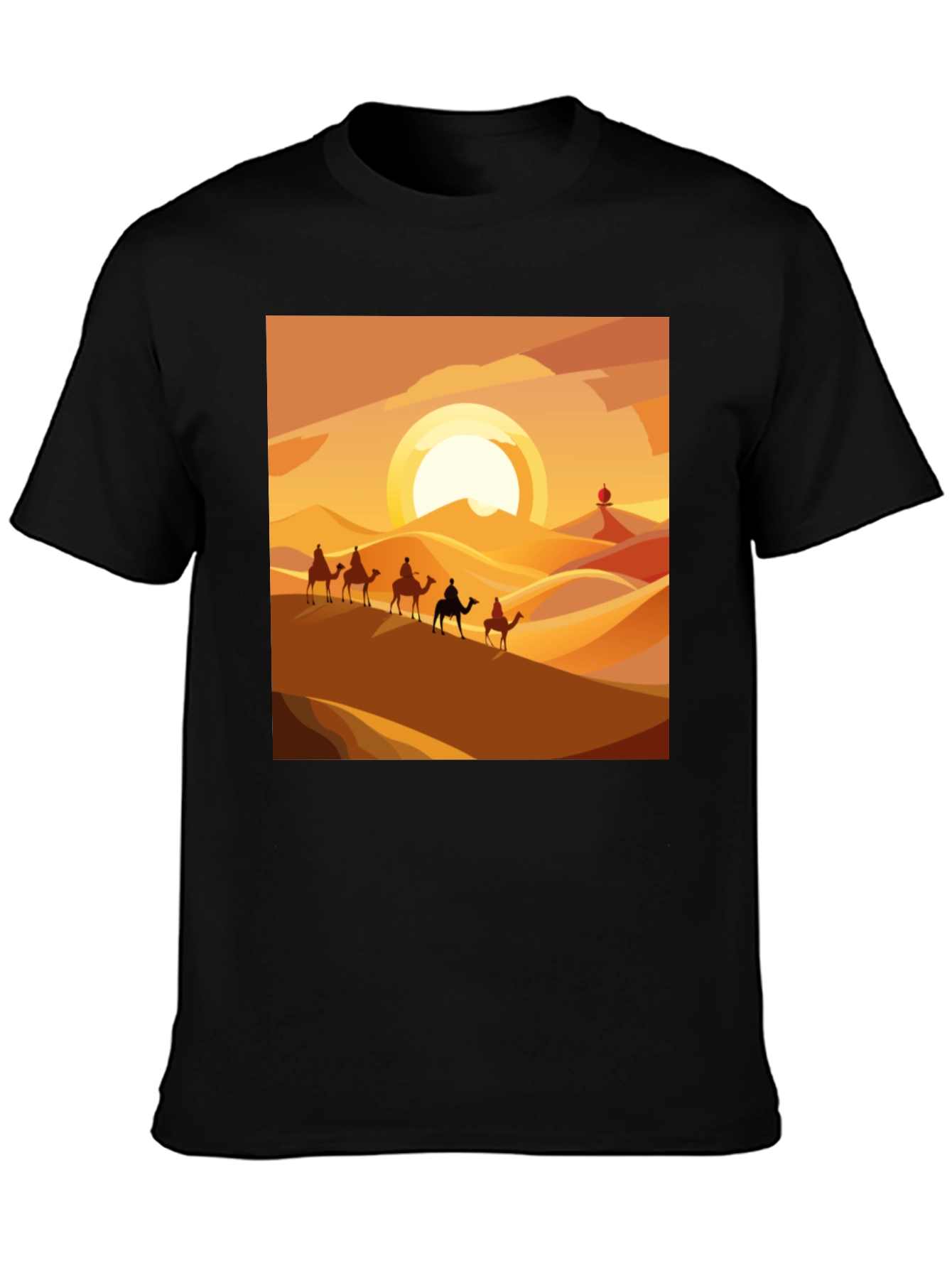 Desert Caravan Graphic T-Shirt