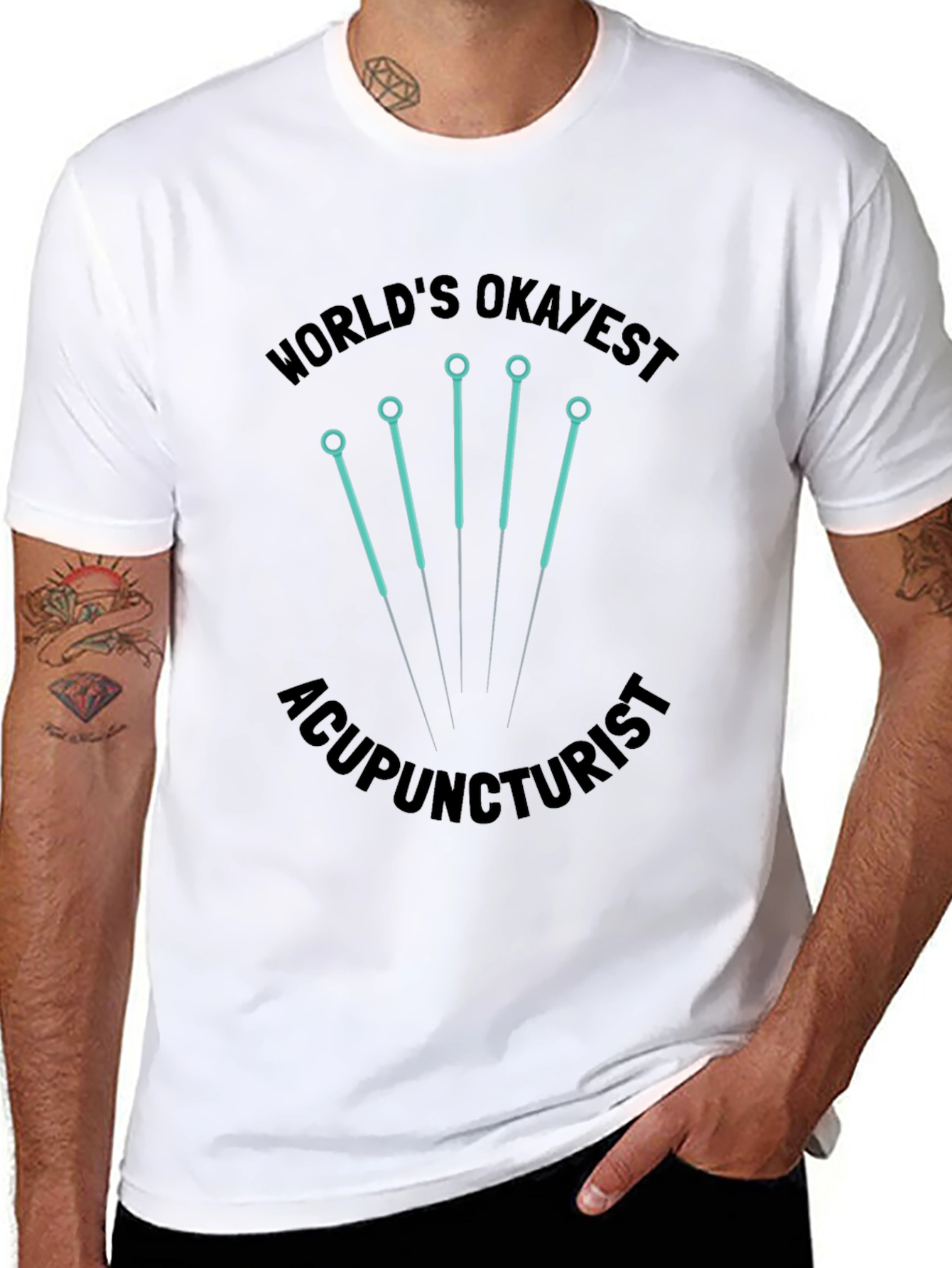 Worlds Okayest Acupuncturist Tee