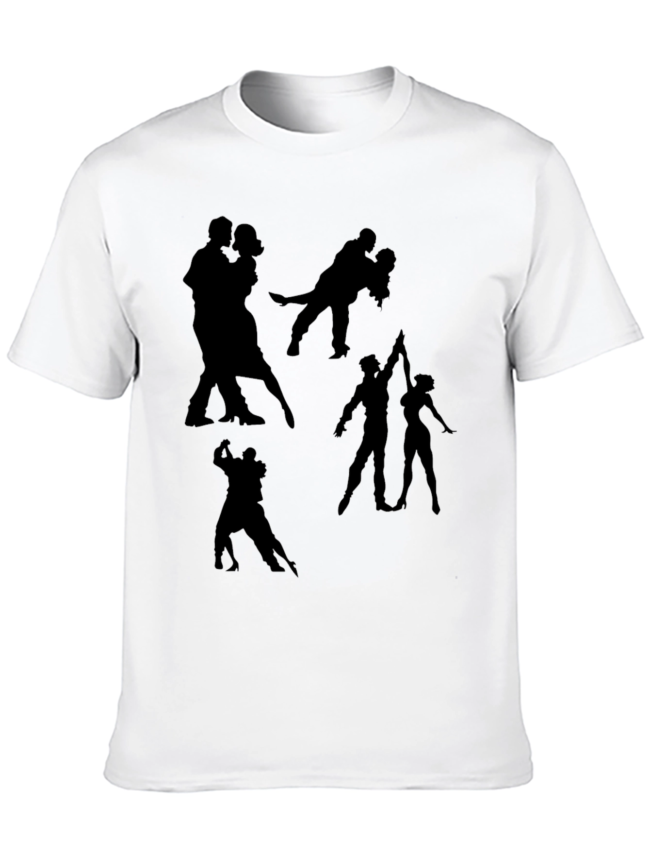 Dance Silhouette Graphic Tee - Black T-Shirt