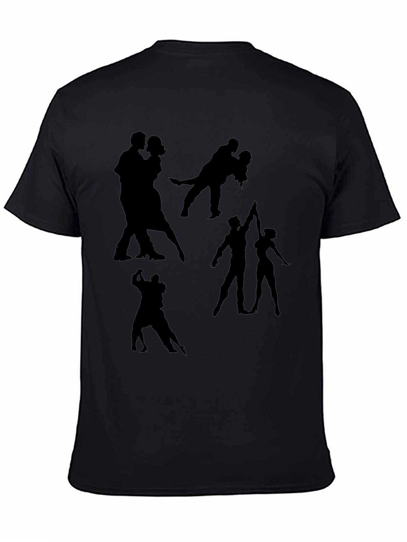 Dance Silhouette Graphic Tee - Black T-Shirt